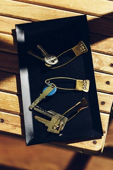 Brass Number Pin by Fog Linen Work