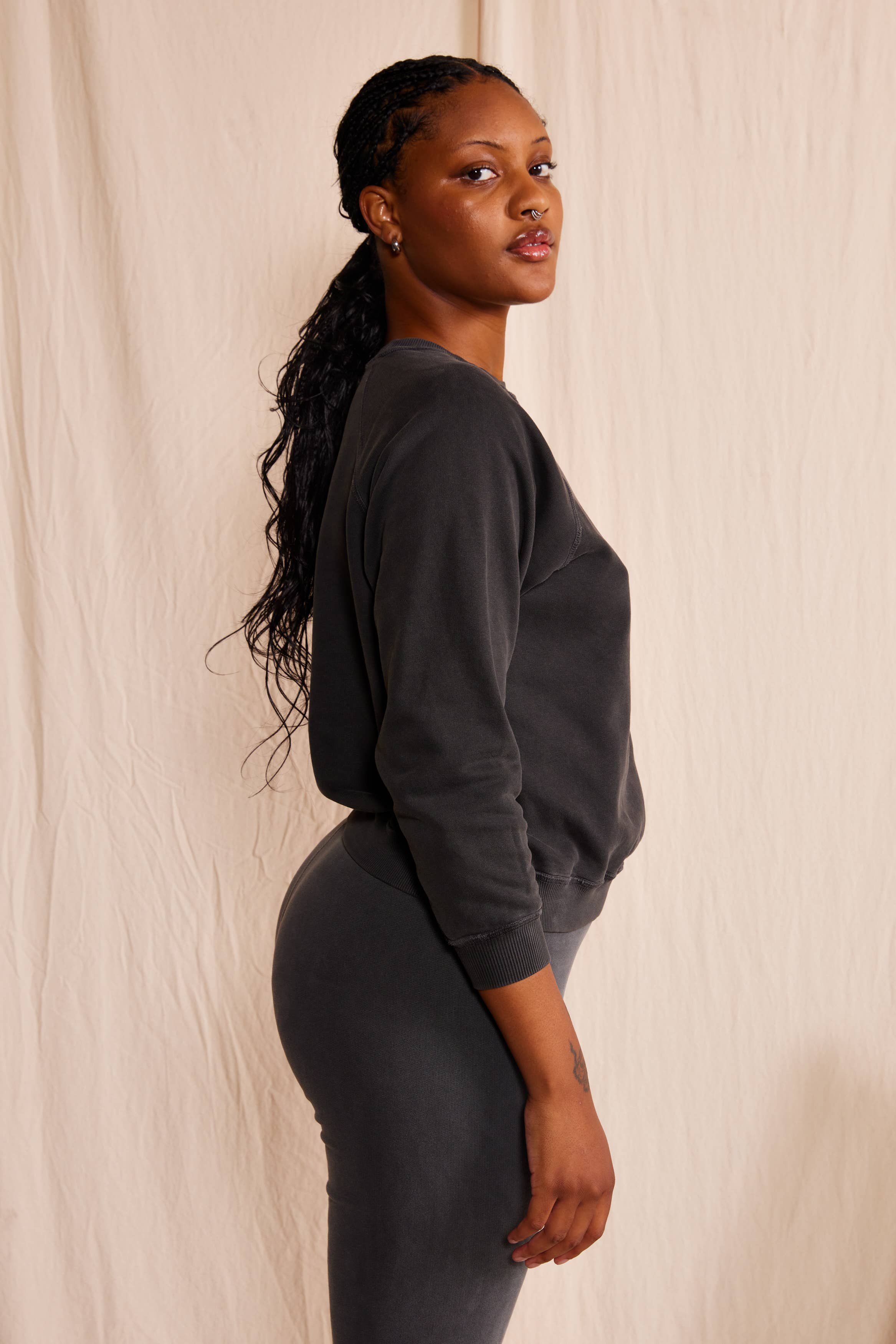 Organic Cotton Varsity Sweatshirt