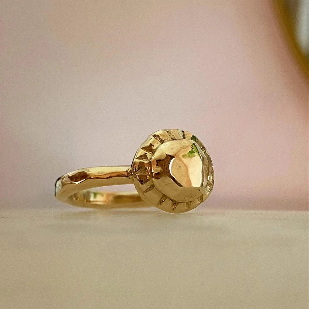 Moonspun Sun Nugget Ring