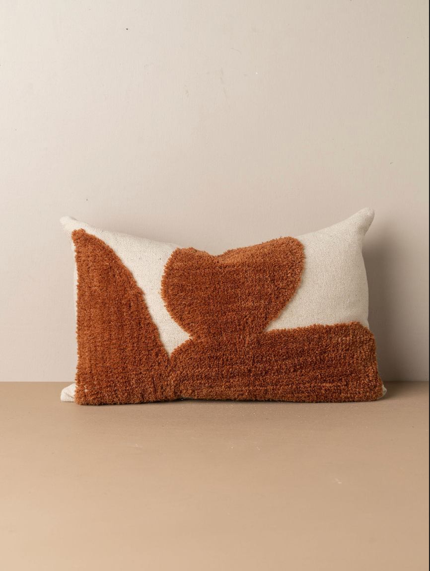 Terracotta Abstract Pillow