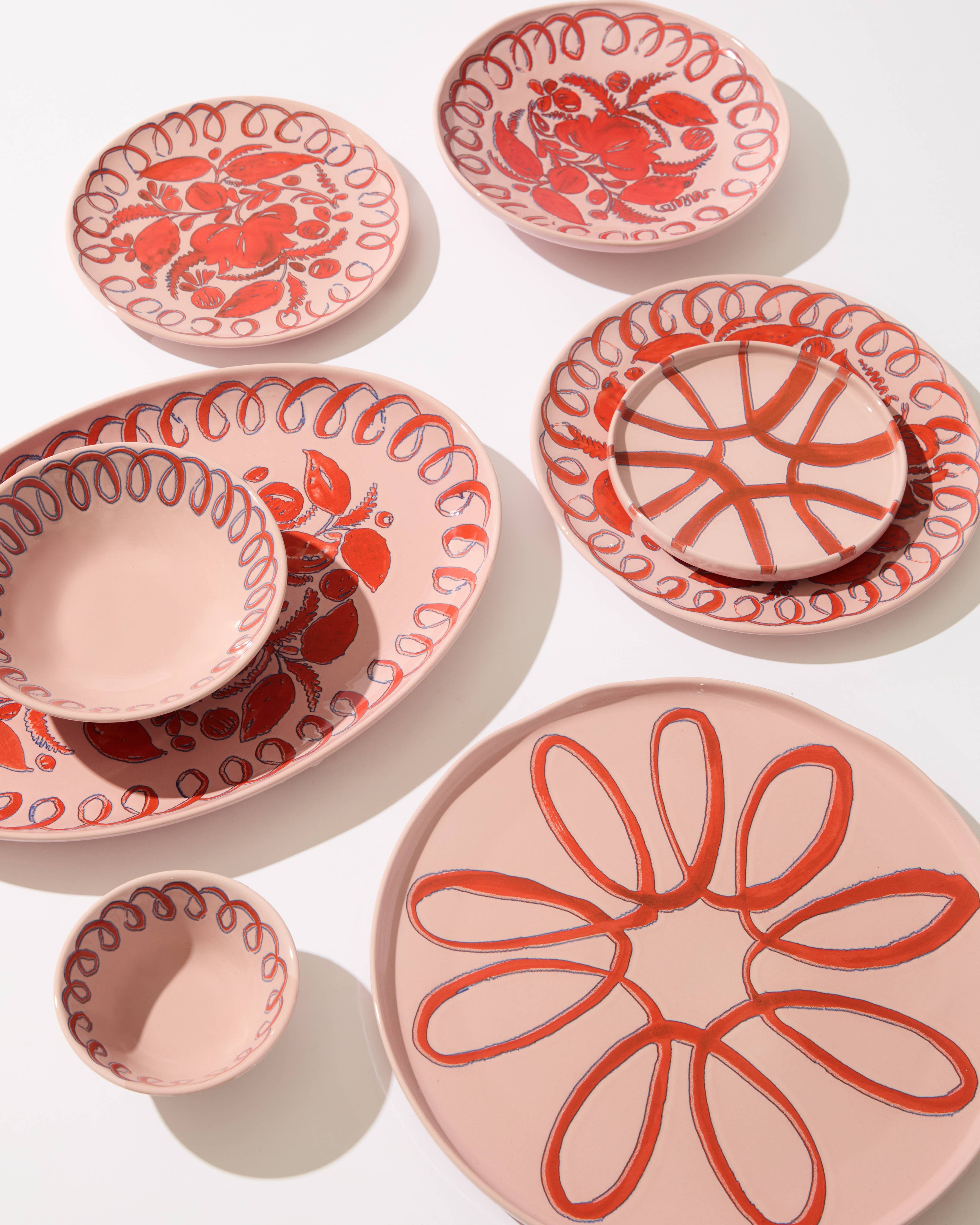 Amalfi Appetizer Plate | Pink