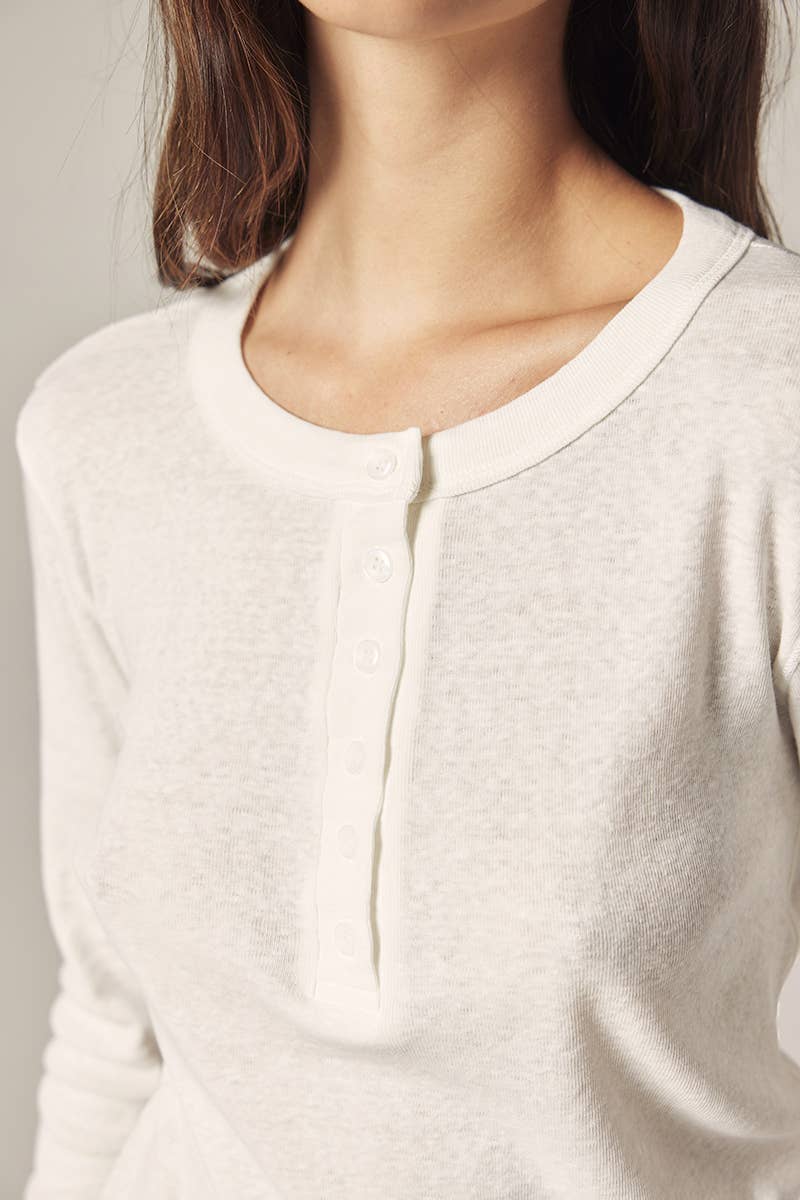 Henley Long Sleeved Tee