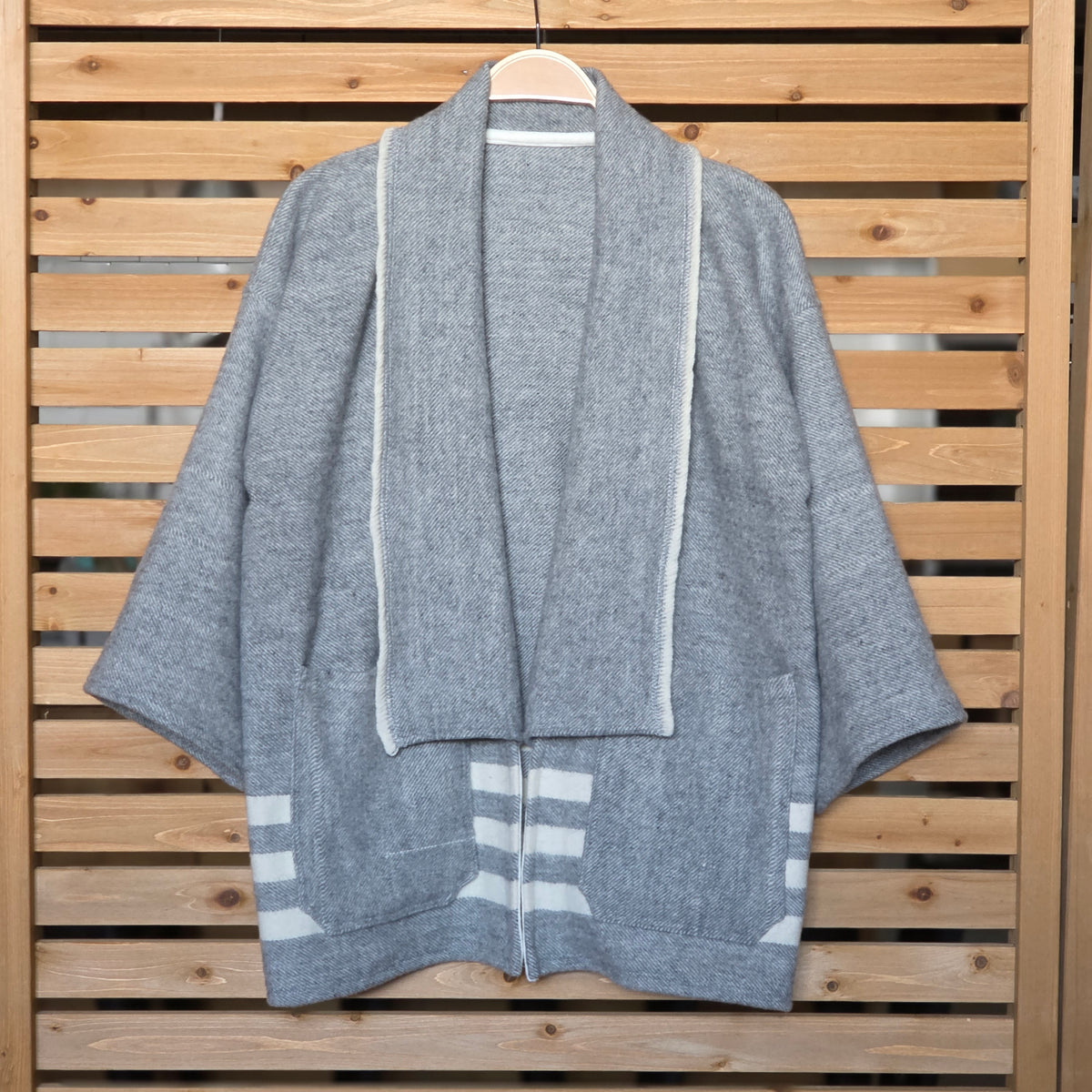 Heather Grey Shawl Collar Jacket by Little Pond Love