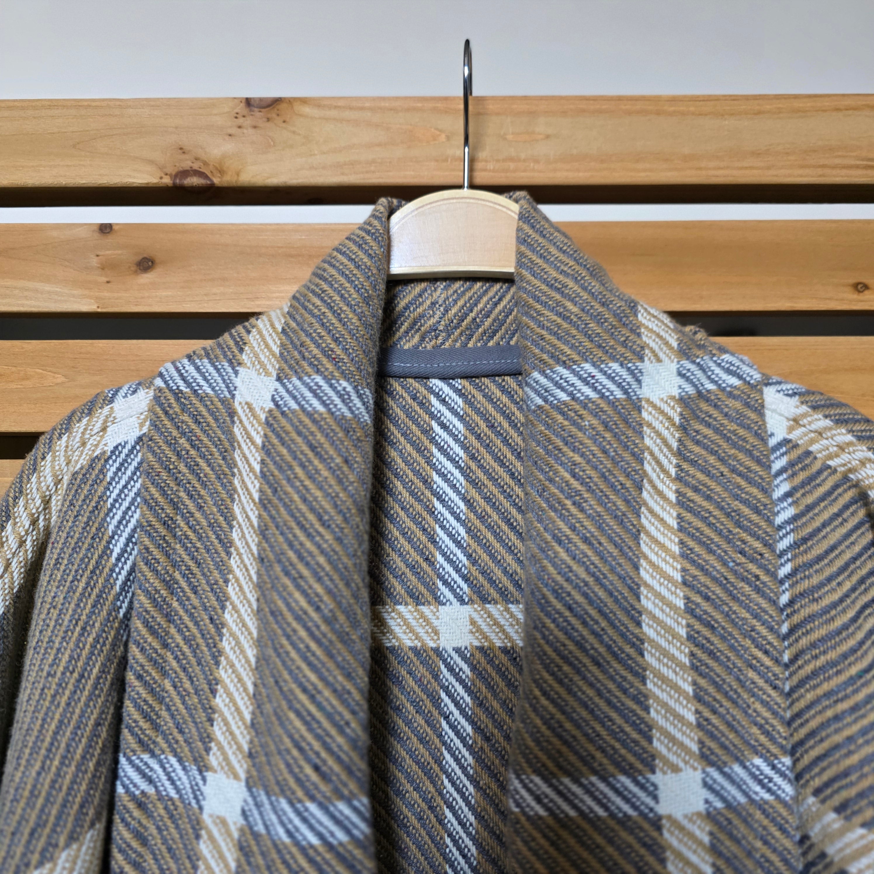 Neutral Window Pane XL Duster by Little Pond Love