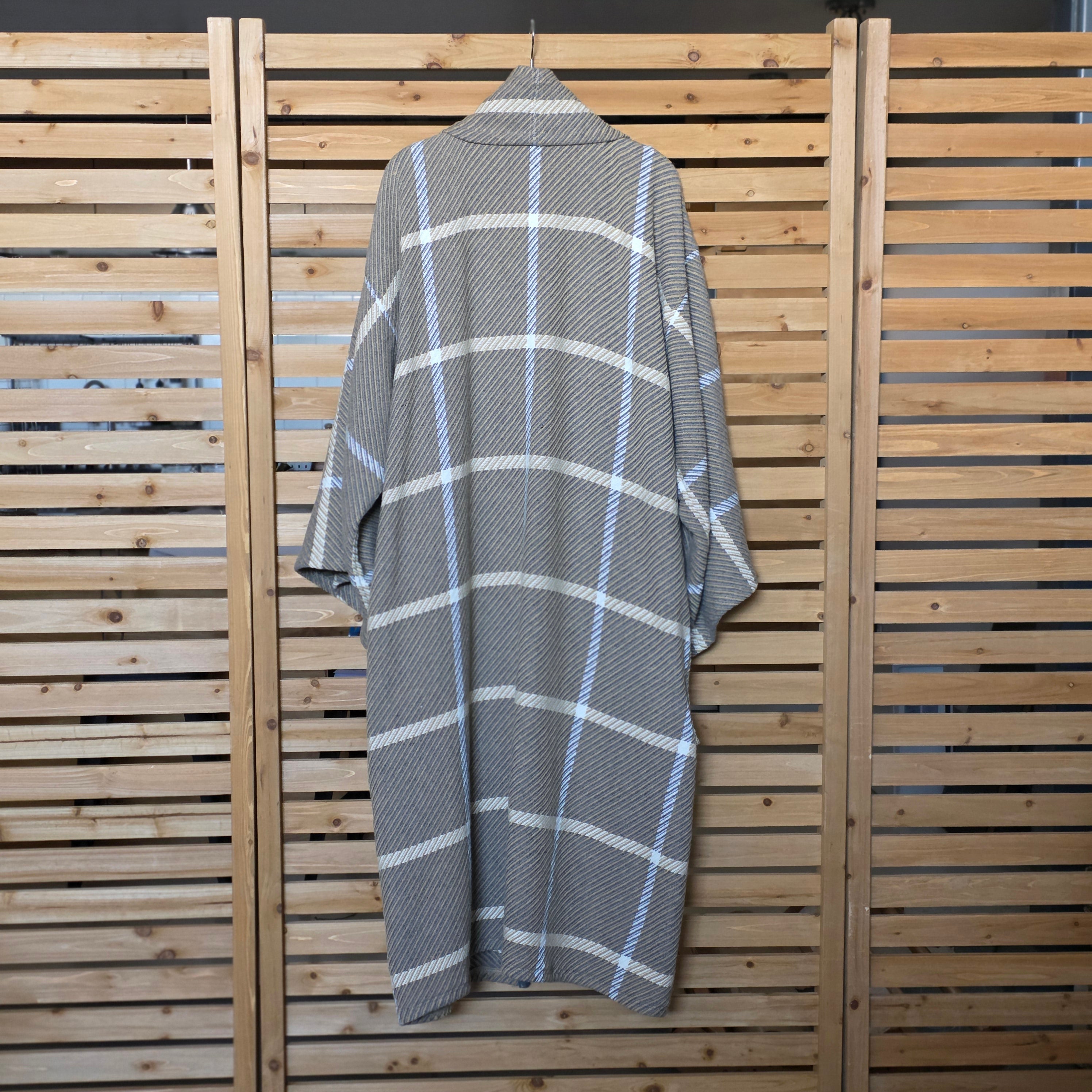 Neutral Window Pane XL Duster by Little Pond Love