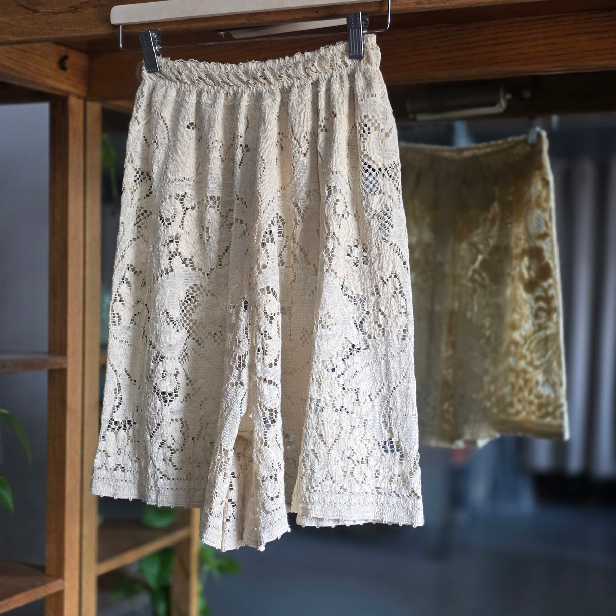 Lace Upcycled Short by Little Pond Love