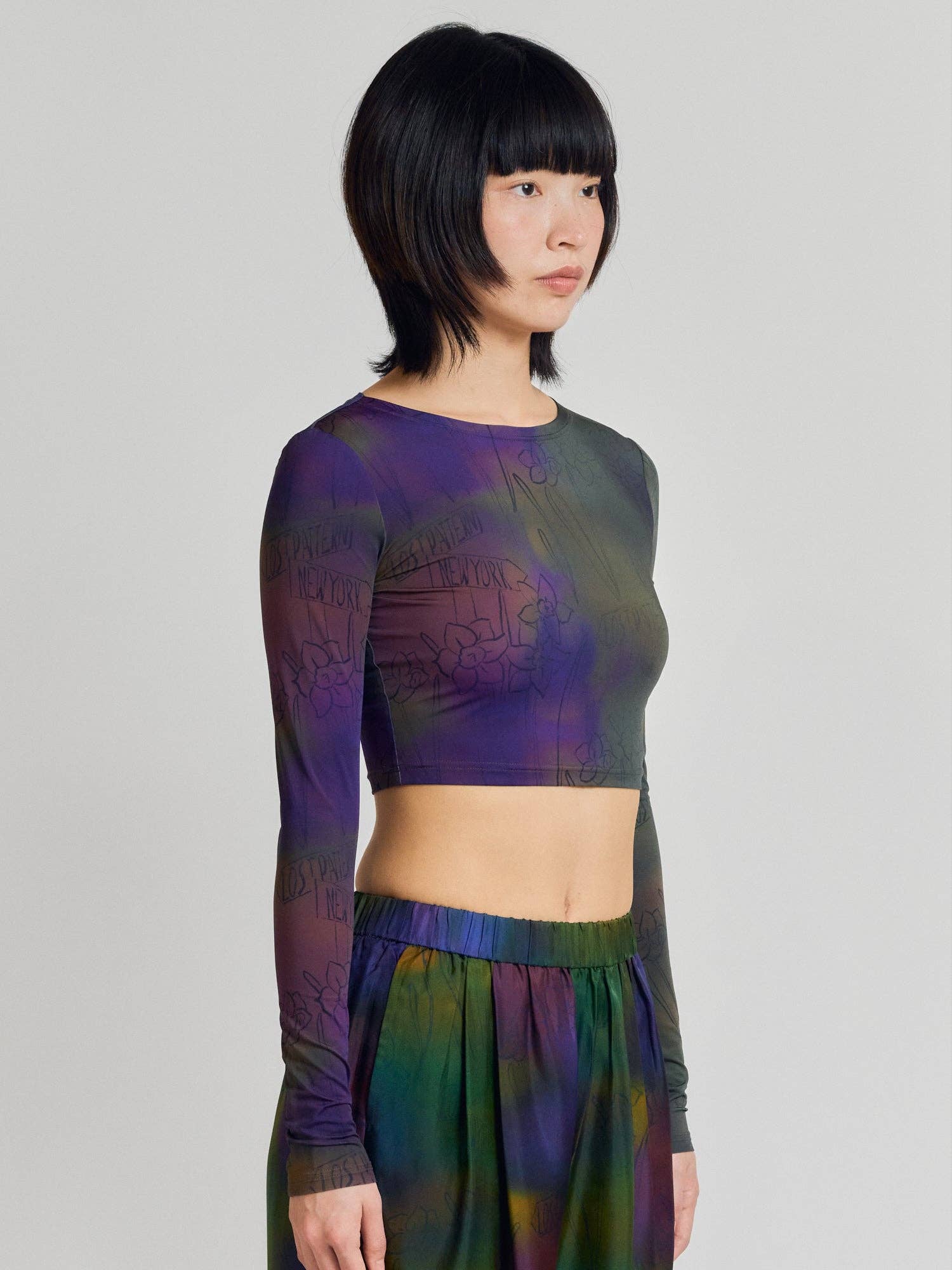 "Brooklyn" Long Sleeve Crop Top