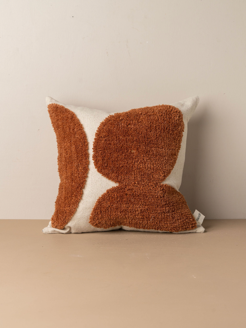 Terracotta Abstract Pillow