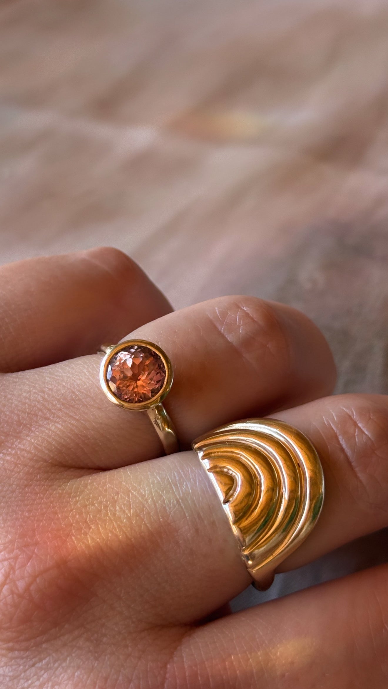 Shakti Purple Sapphire Ring by Moonspun