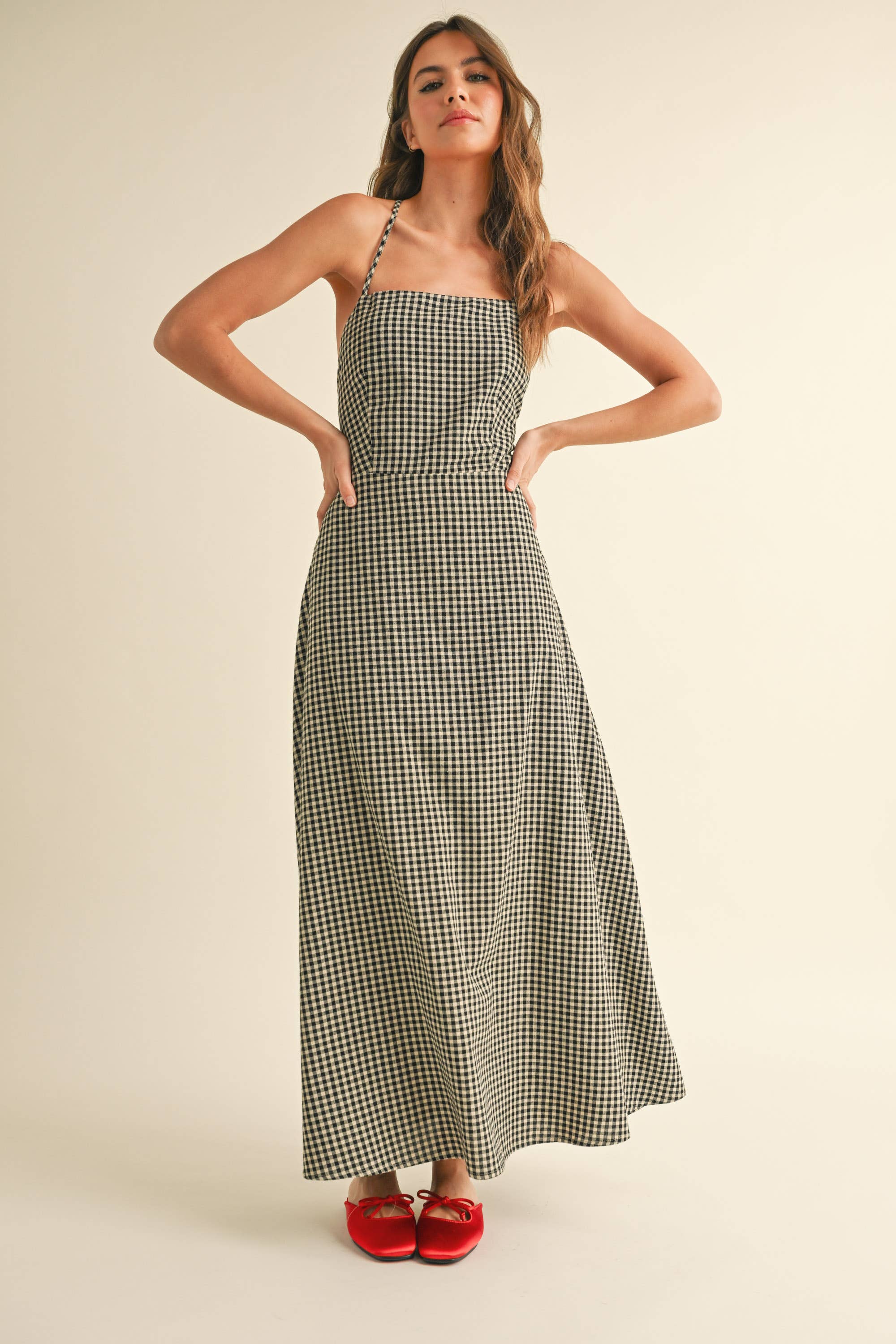 GINGHAM Maxi Dress
