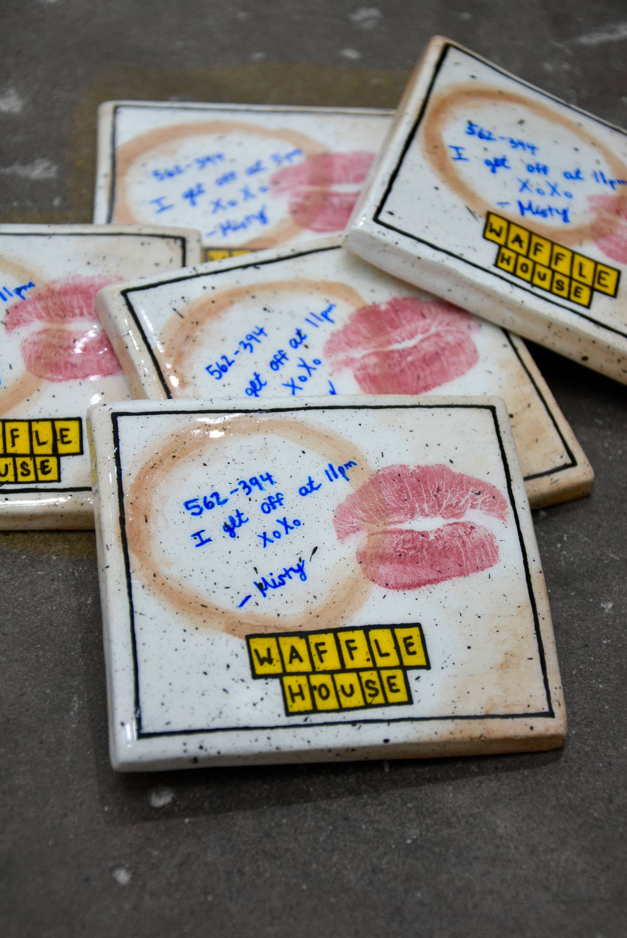 WAFFLE HOUSE-INSPIRED "USED NAPKIN" COASTER