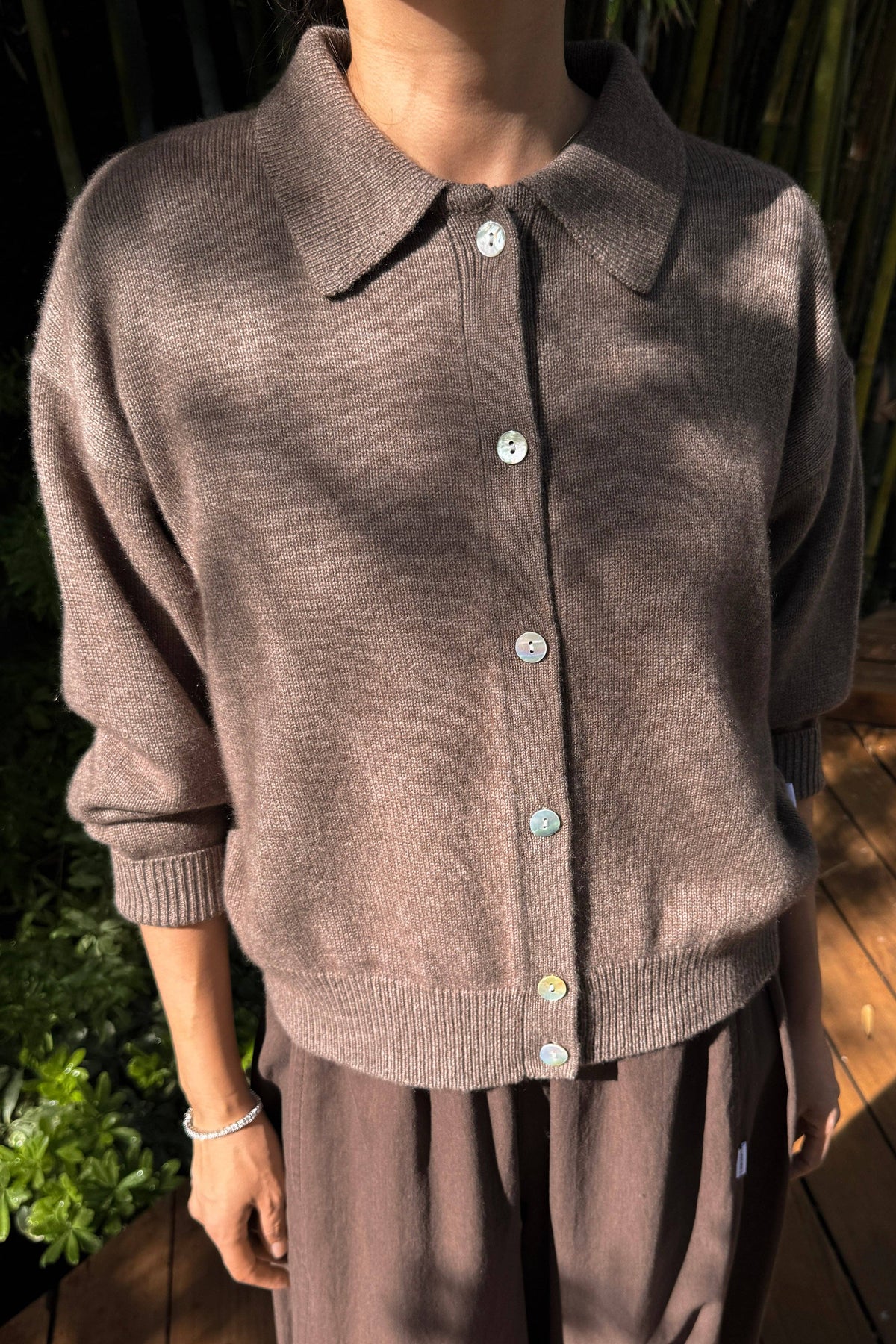 Lou Cashmere Cardigan by Le Bon Shoppe