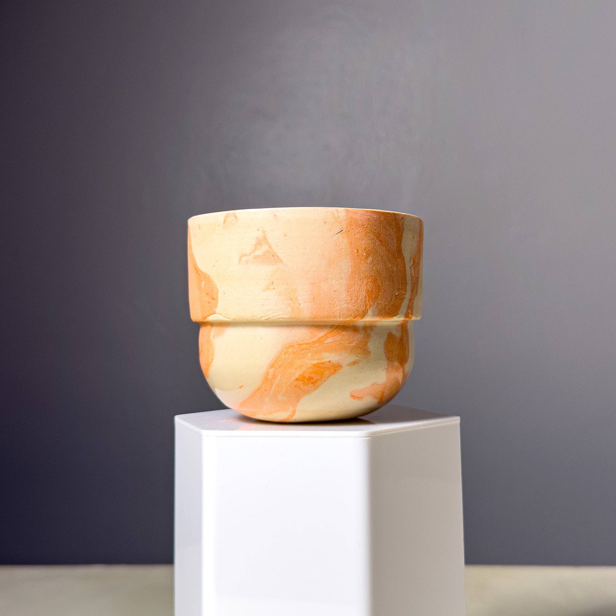 Marbled Cappuccino Cup by DEEP BLACK