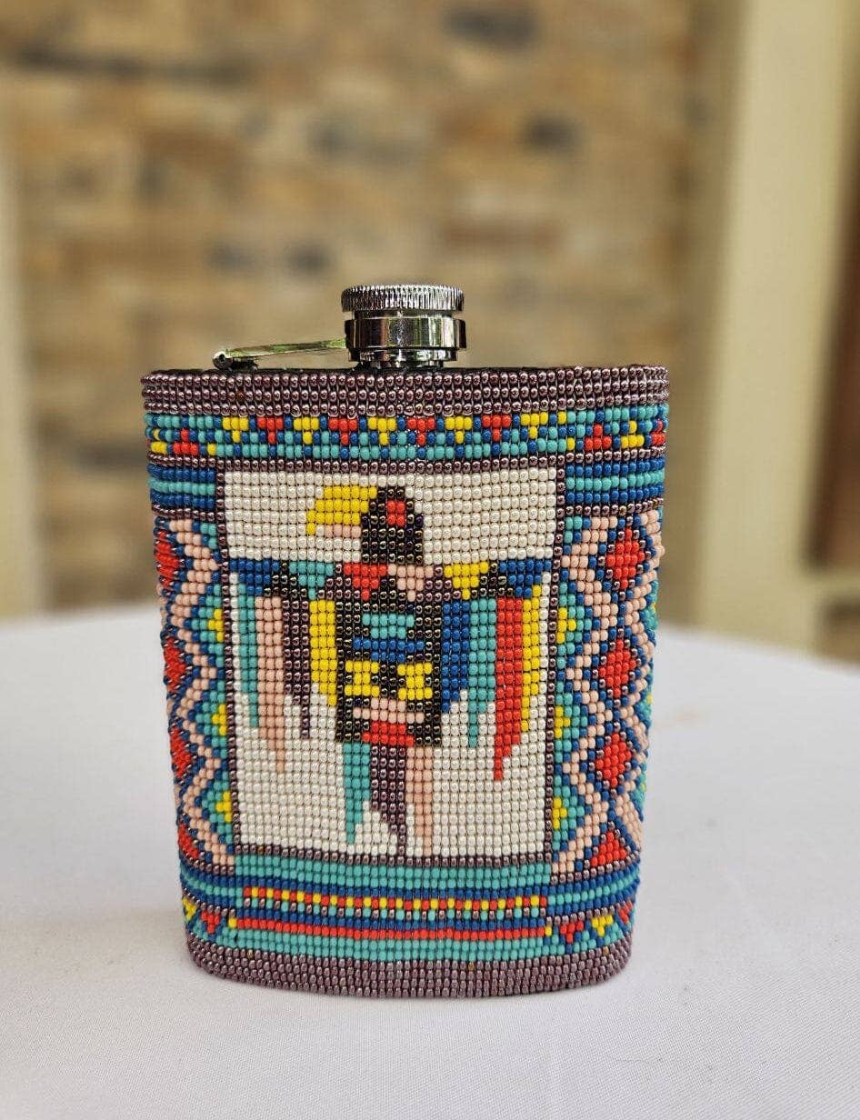 Águila Beaded Flask