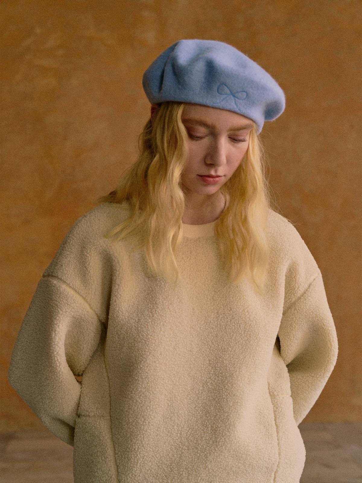 Wool Beret : Sky Blue
