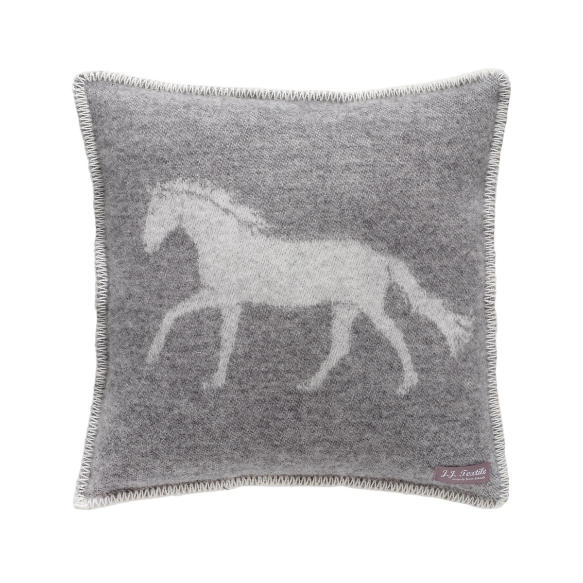 Horse Wool Pillow 18"x18"