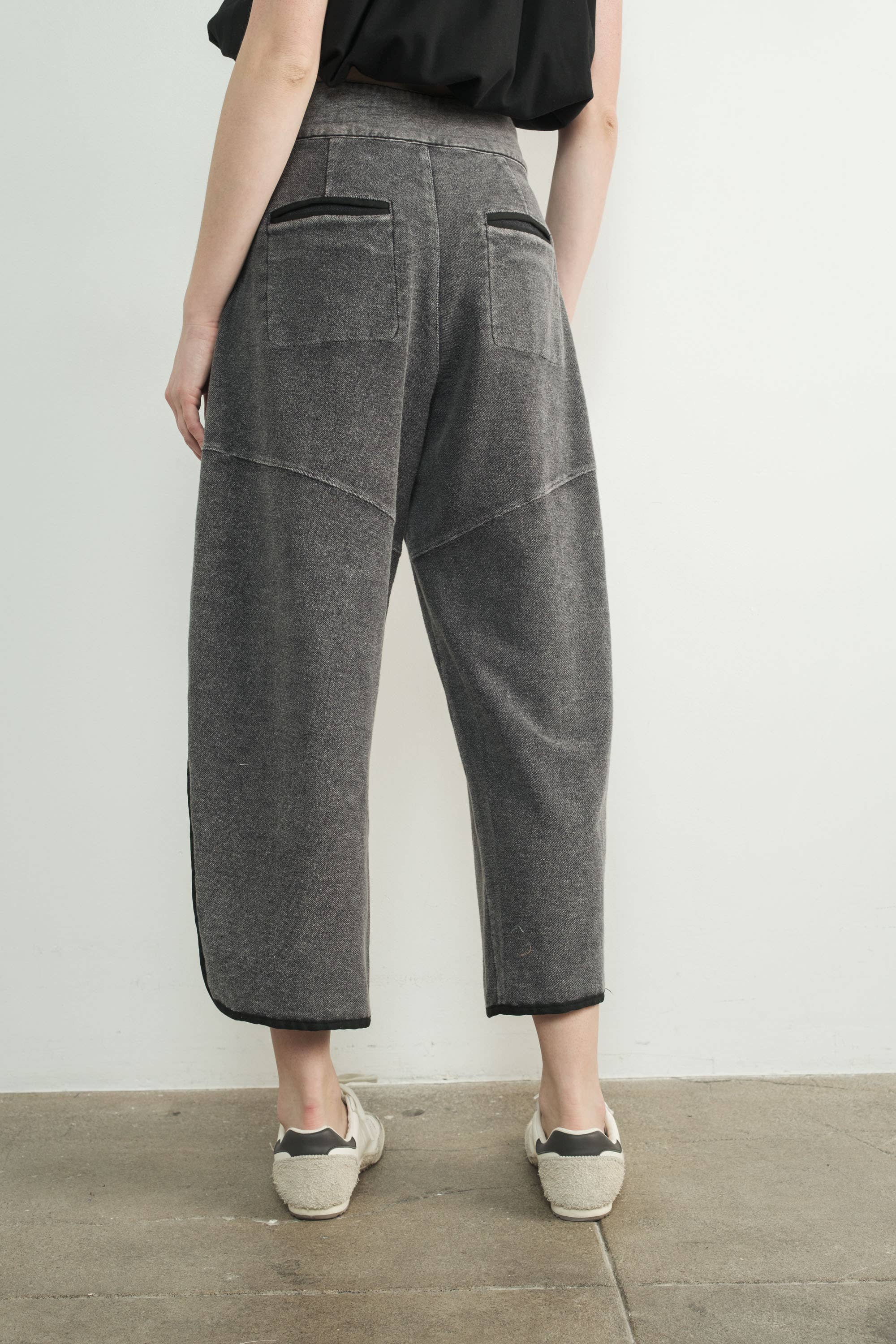 VINTAGE WASHED TERRY BARREL PANTS