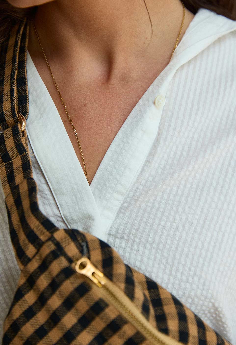 Vichy Café Fanny Pack