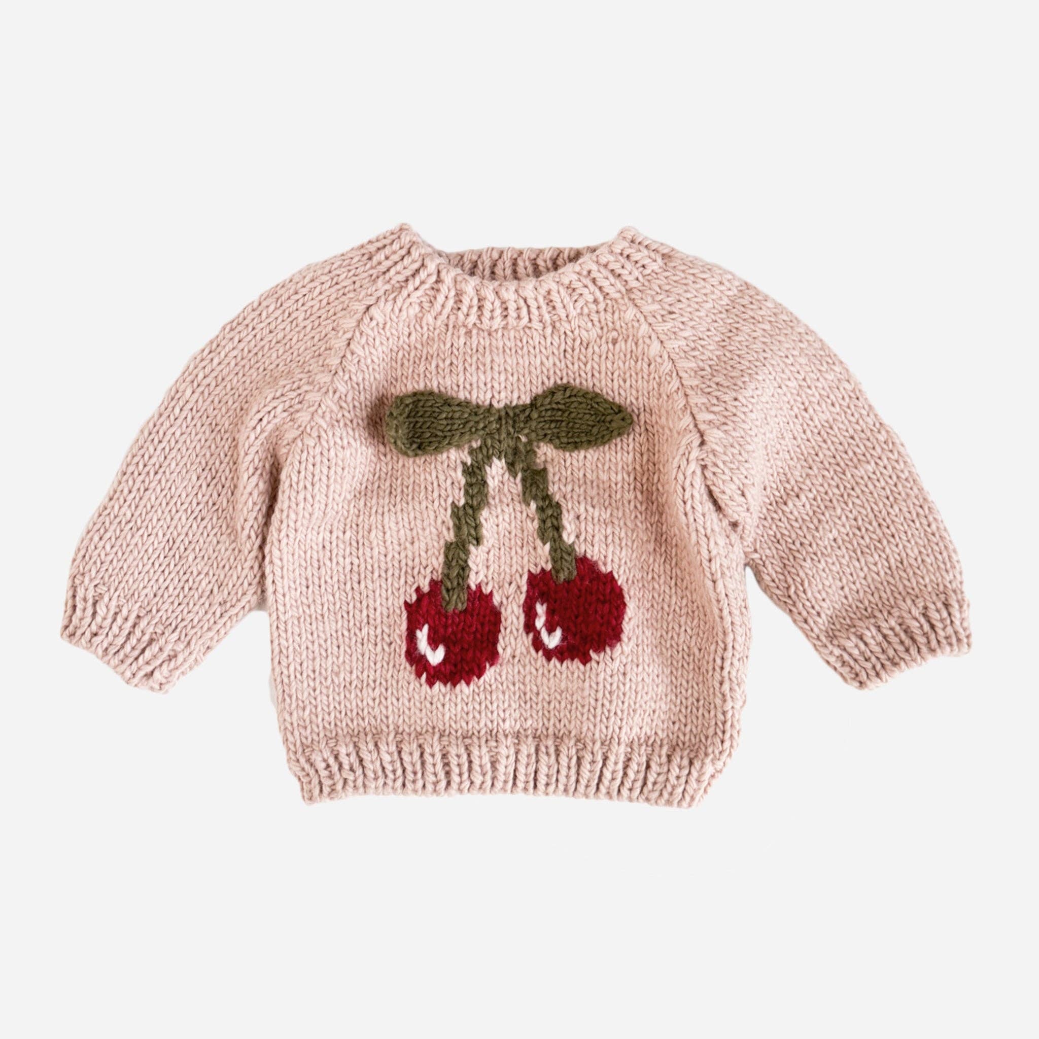 Cherry Pullover Kiddo Sweater 12-24m