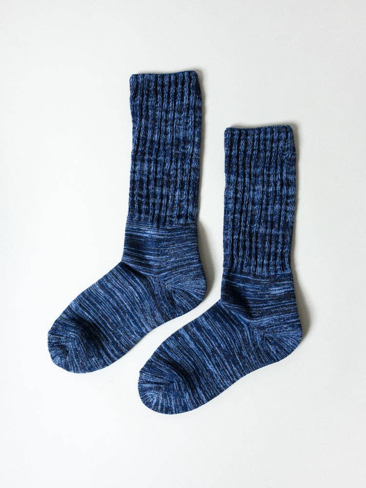 Mekke Sock - Heather Marled Navy