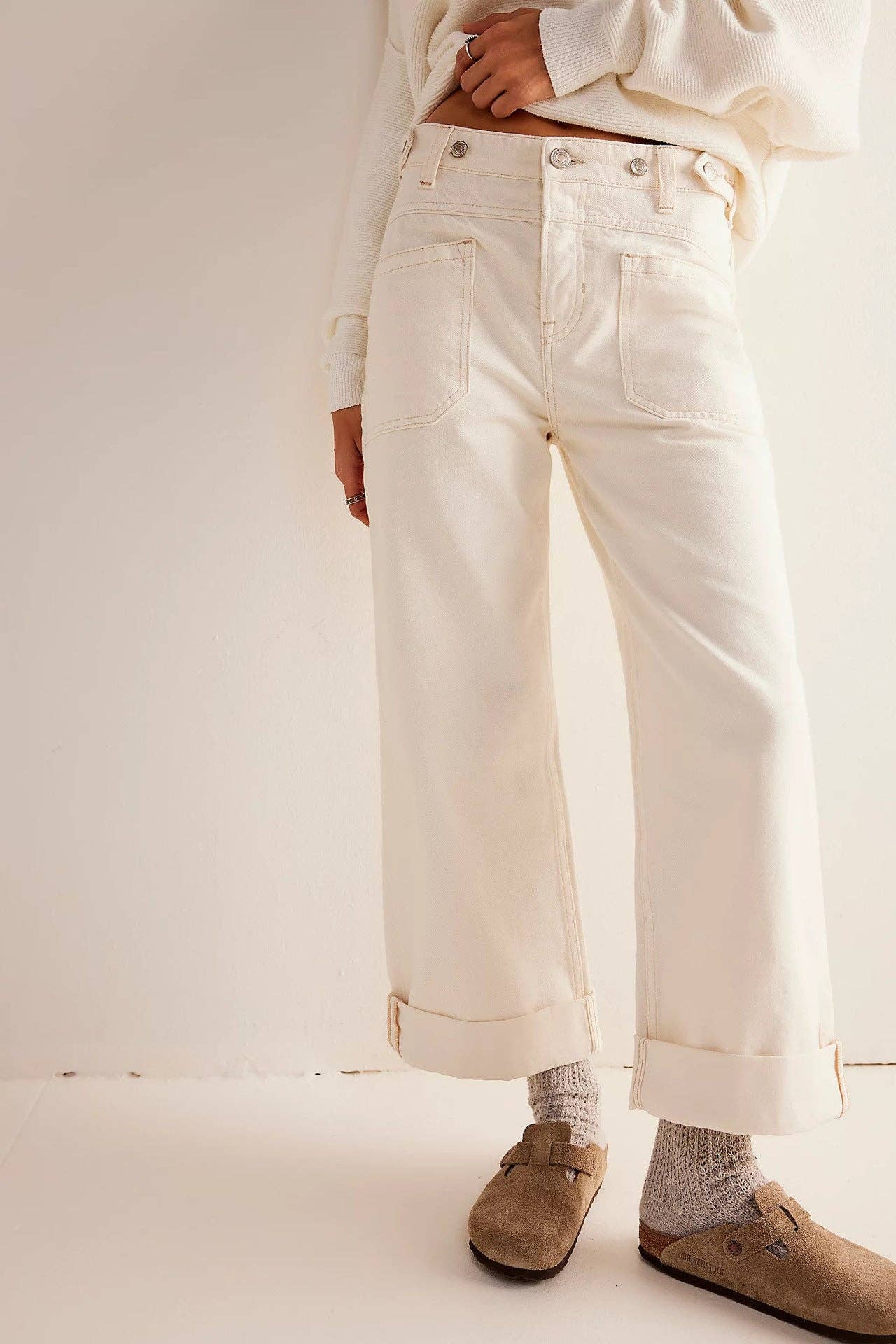 Washed Street Straight Leg Jean