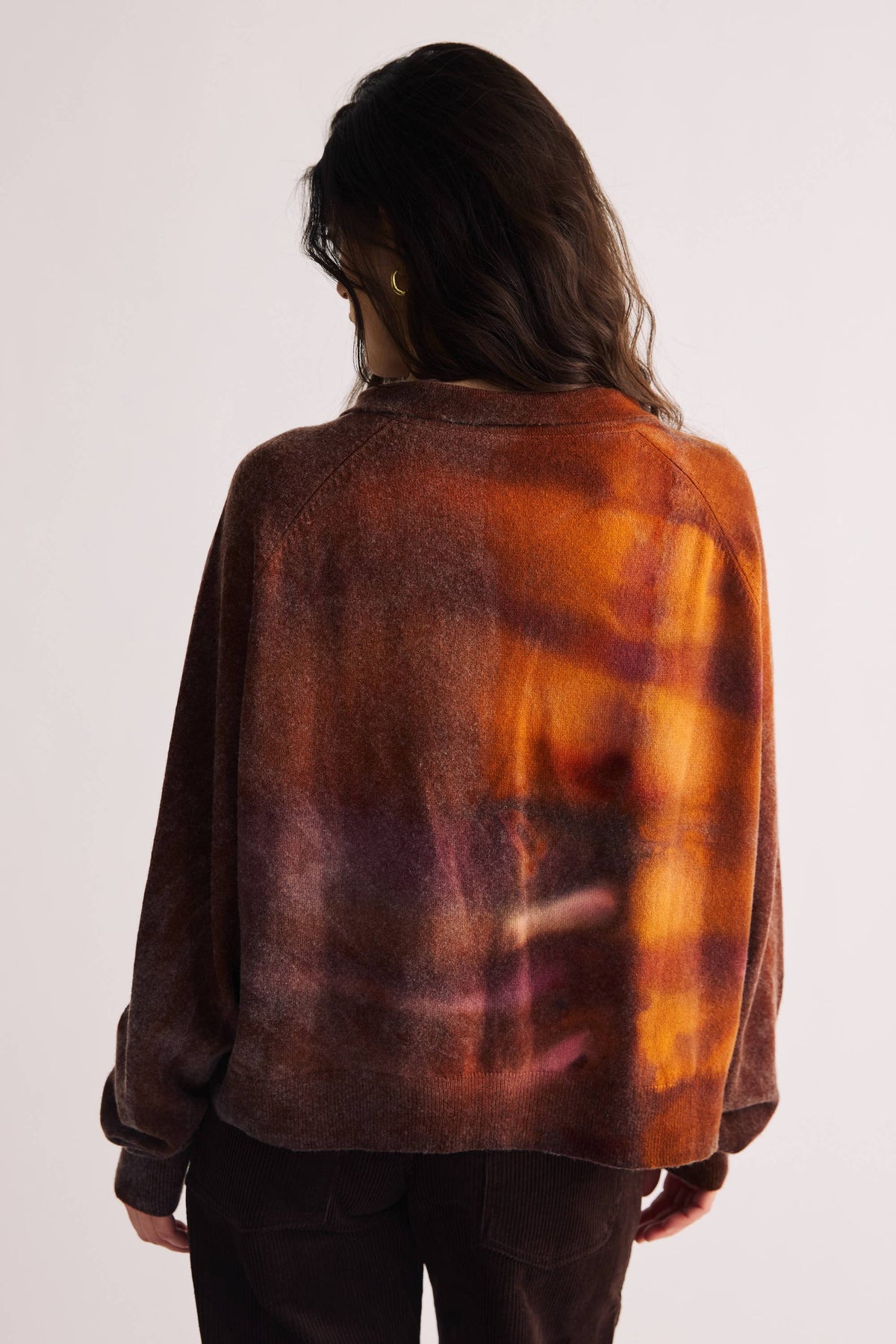 Hand-Dyed Cashmere Polo Sweater by Riverside Tool & Dye