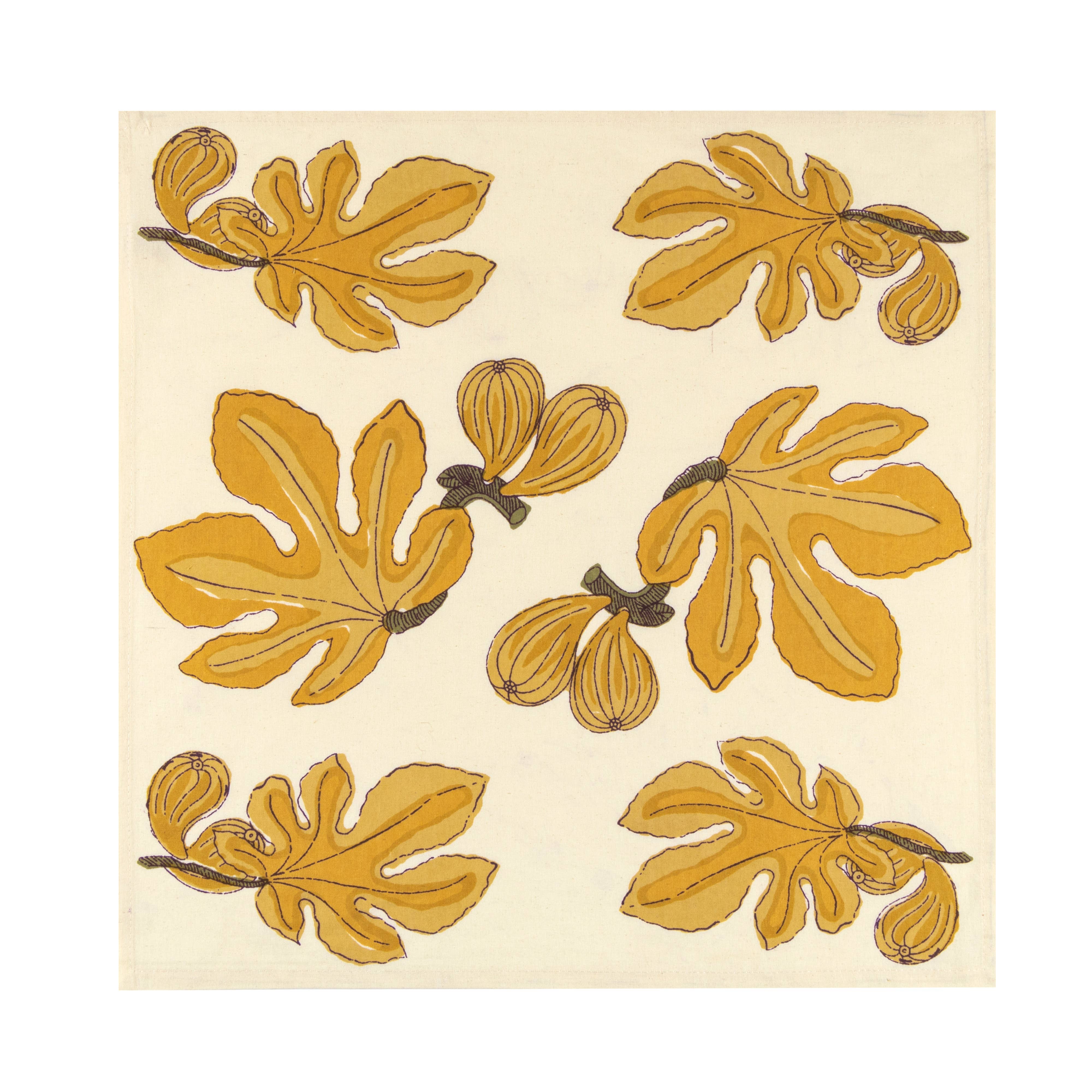 Fig Citrine Linen Napkins |Set of 4