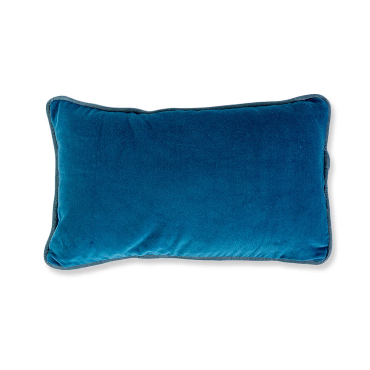 Charliss Velvet Lumbar Pillow | Peacock + Aqua