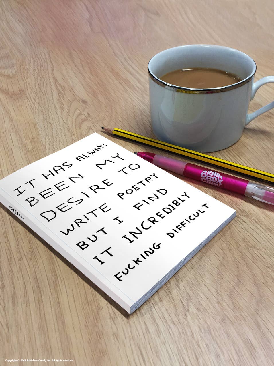 David Shrigley A6 Notebook: Write Poetry