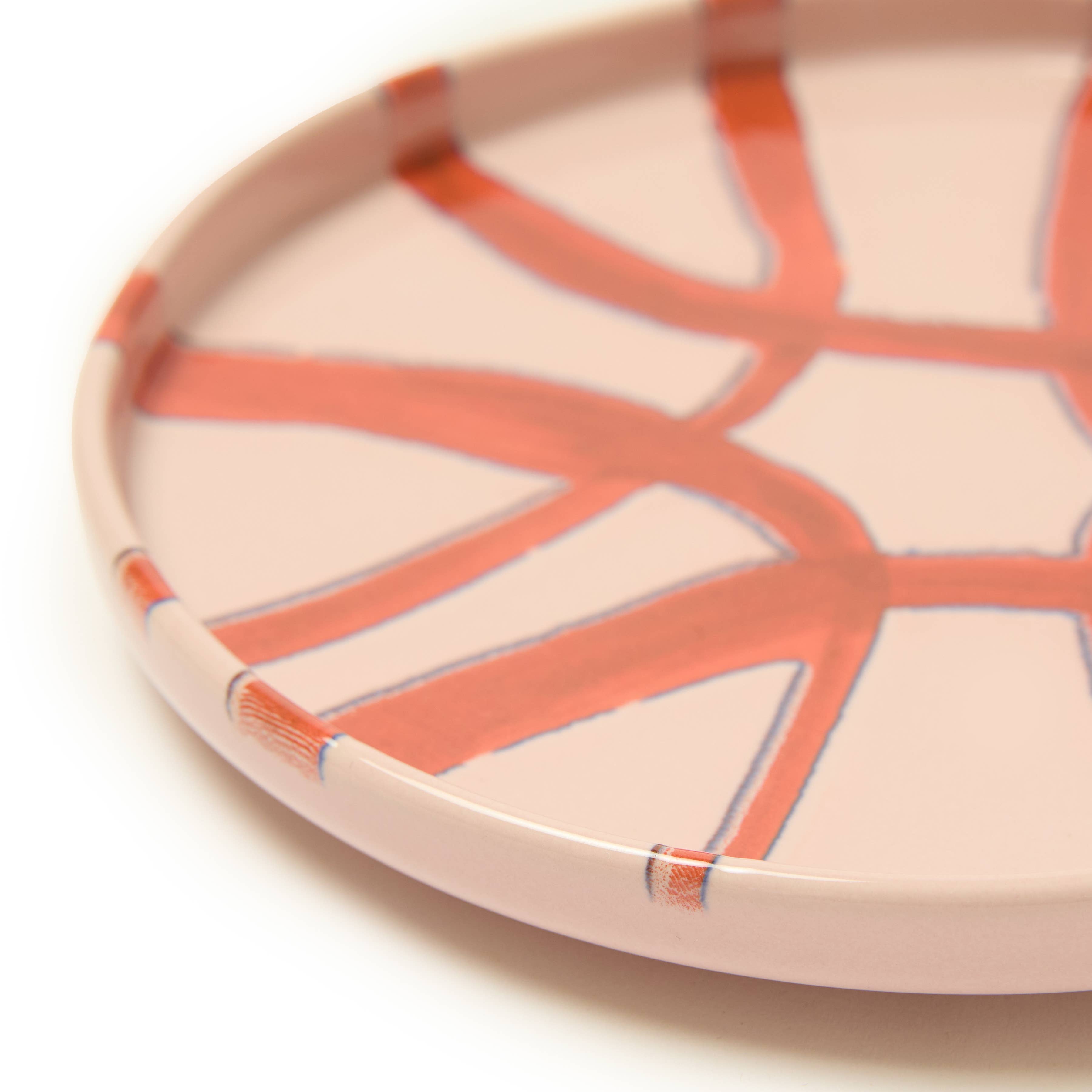 Amalfi Appetizer Plate | Pink