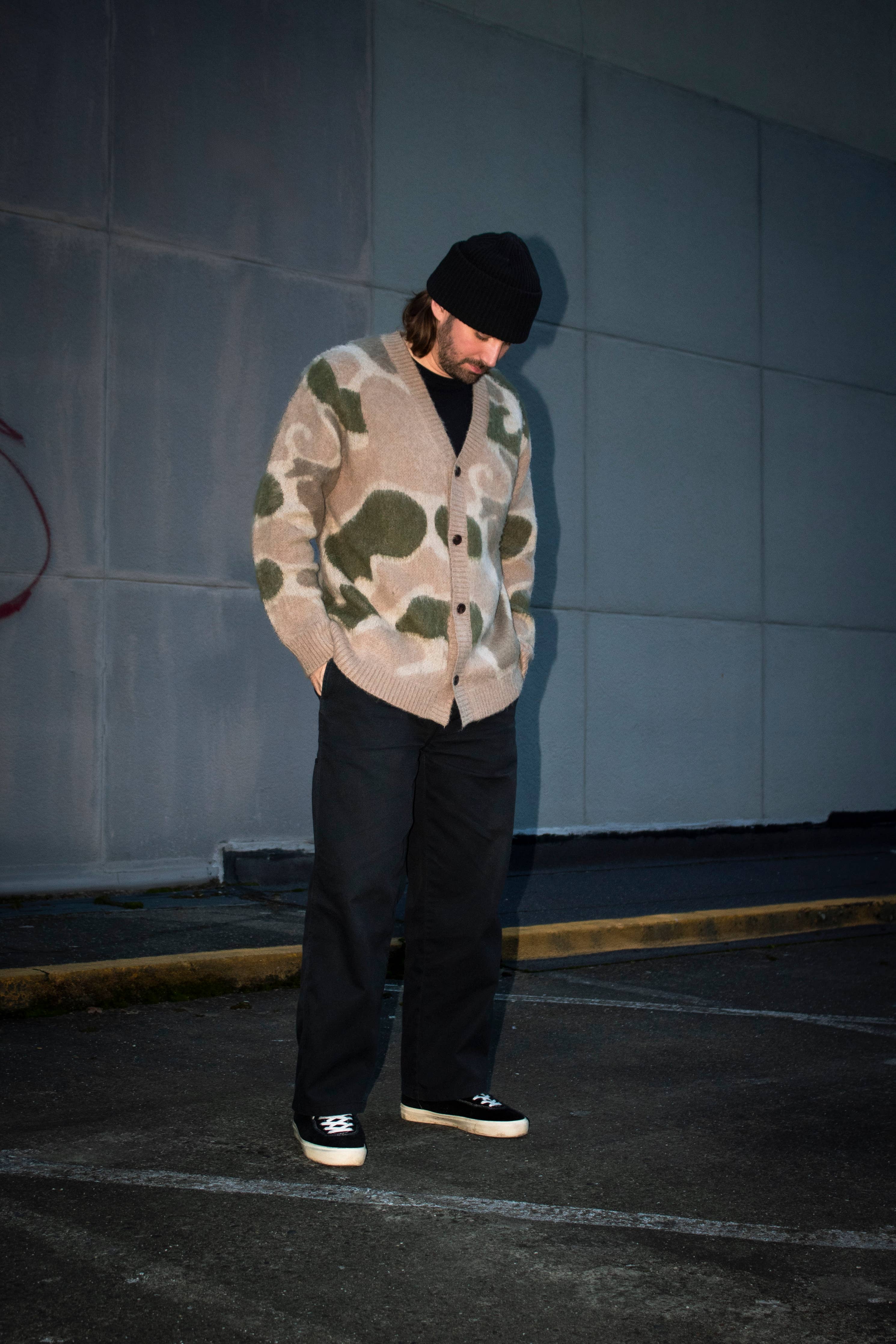 Camo Mohair Cardigan