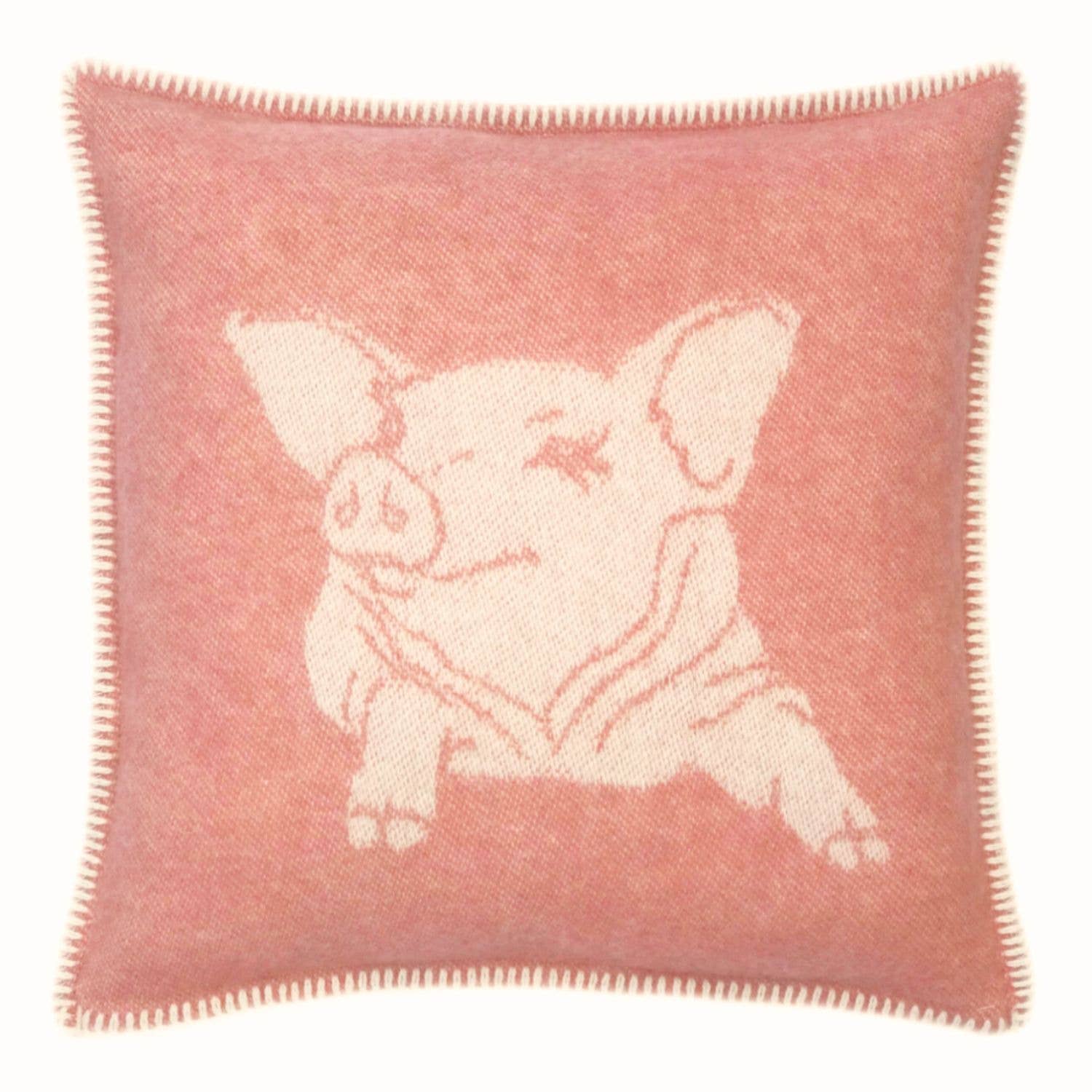 Piglet Wool Pillow 18"x18"