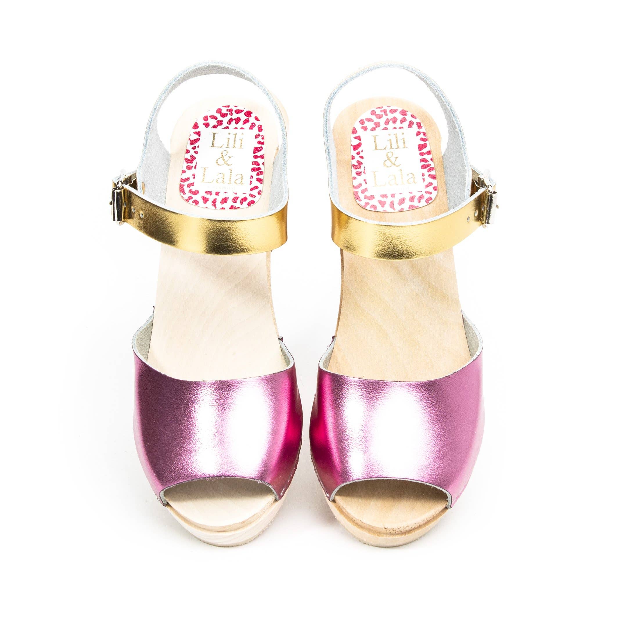 Visby Sandal Clog | Pink & Gold