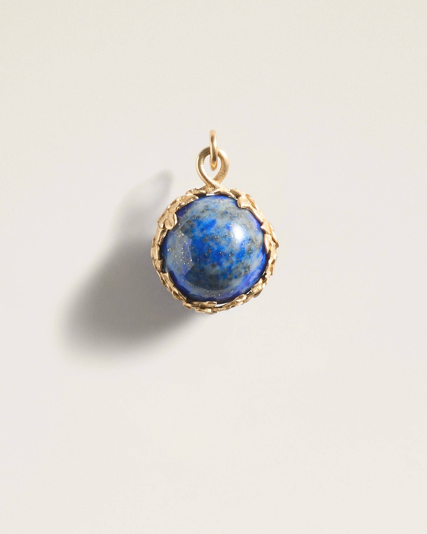 Garden Pendant in Lapis Lazuli + 14k Rope Chain