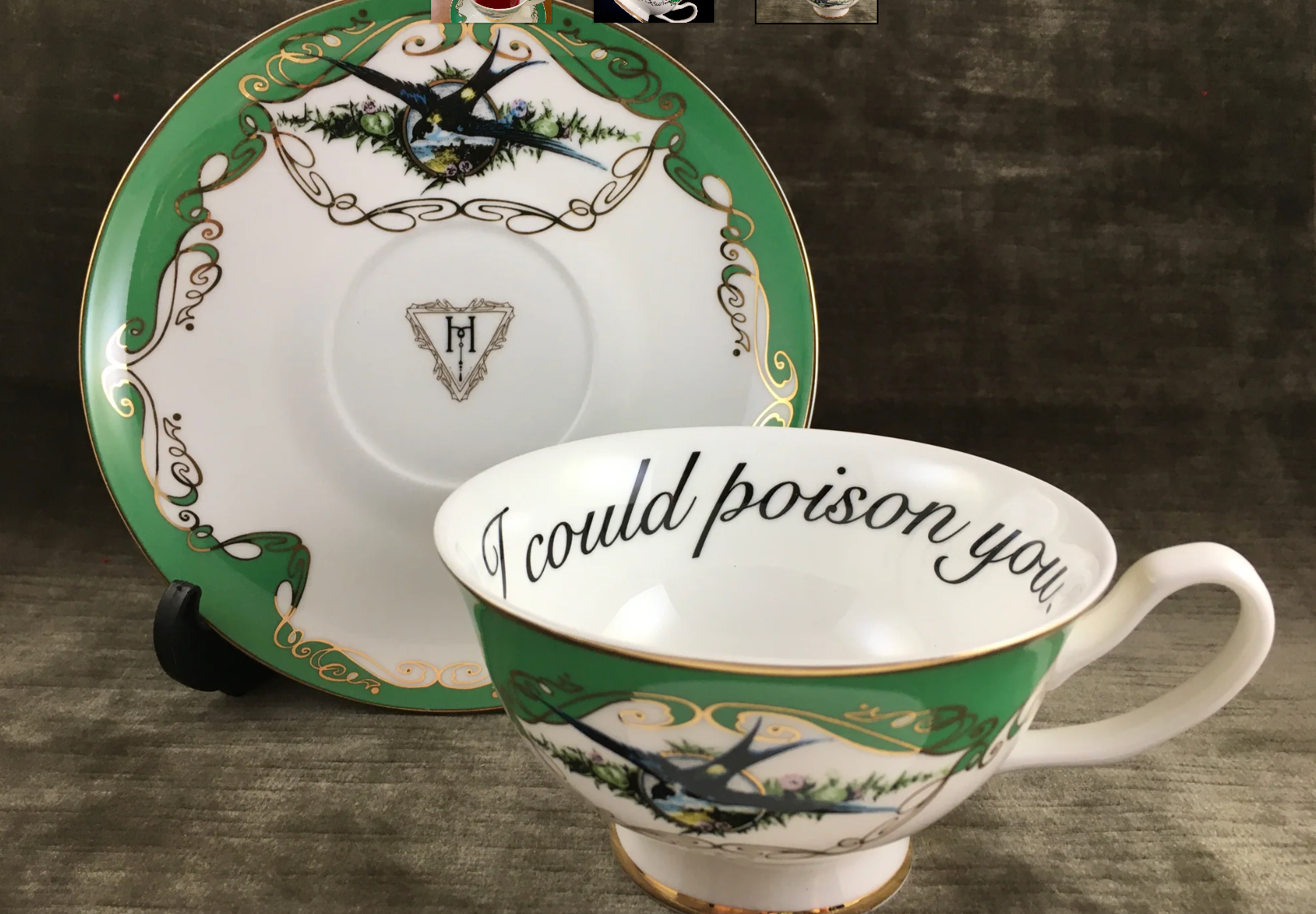 I Could Poison You Teacup & Saucer