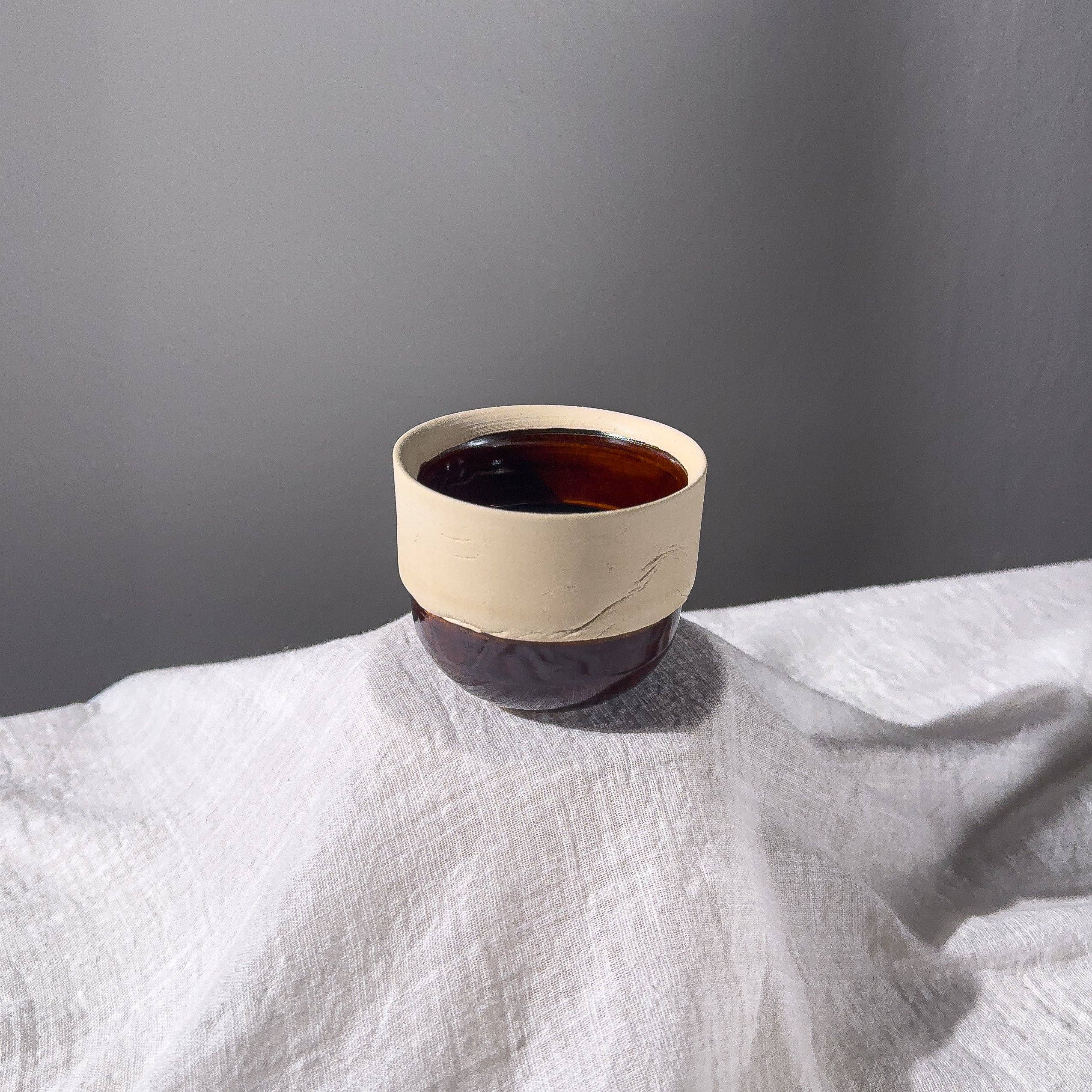 Cappuccino Cup by DEEP BLACK