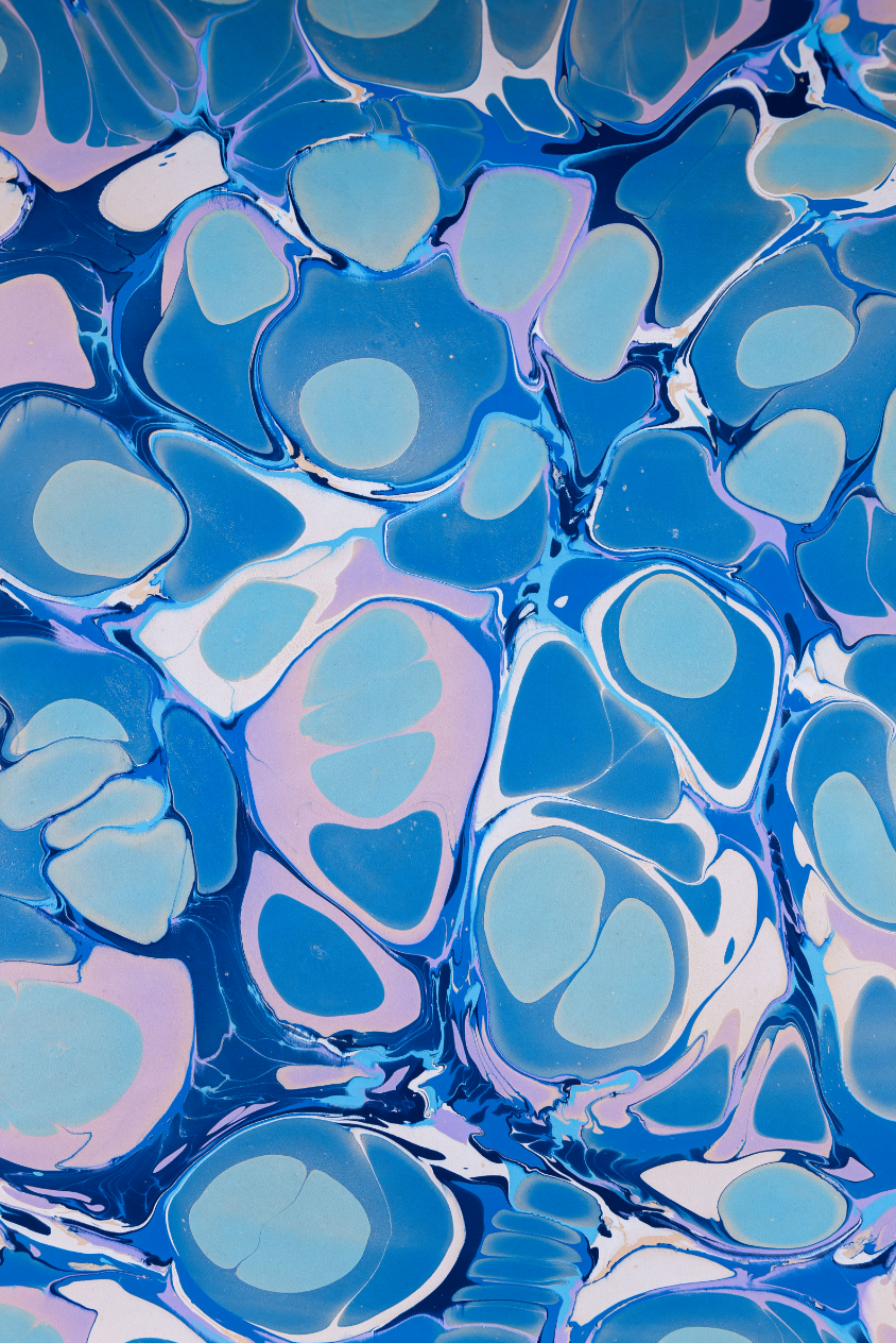 Marbled Leather Wallet