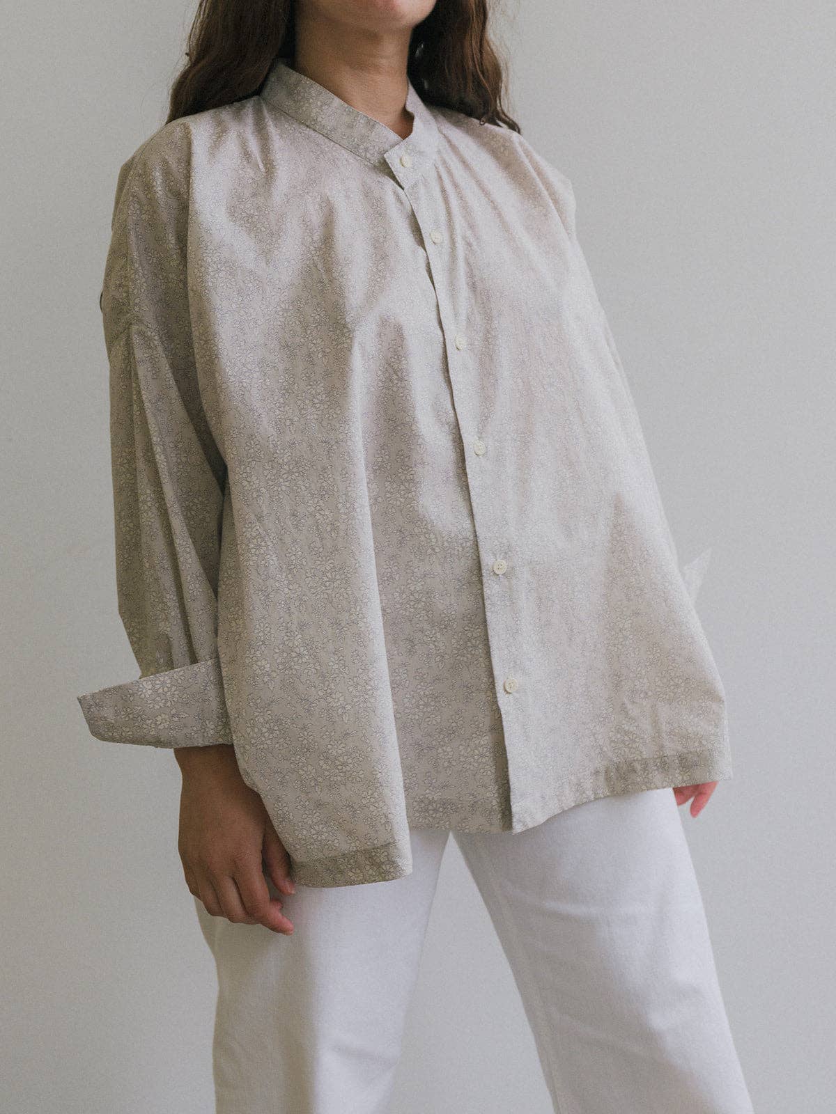 Folly Shirt | Liberty of London Print Capel Grey