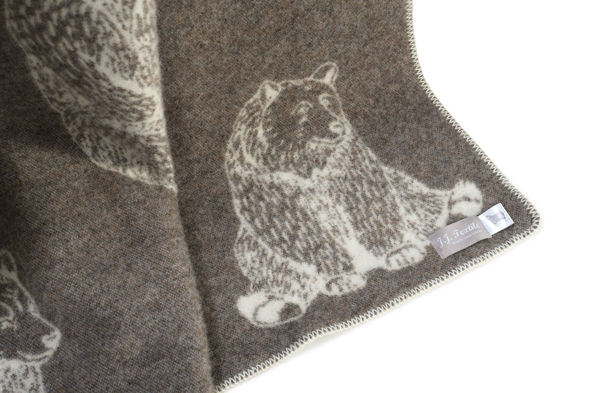Bear Wool Blanket 51"x71"