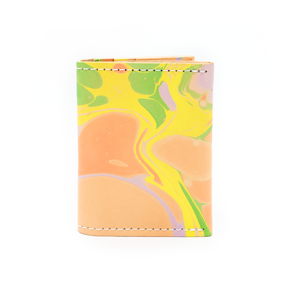 Marbled Leather Wallet