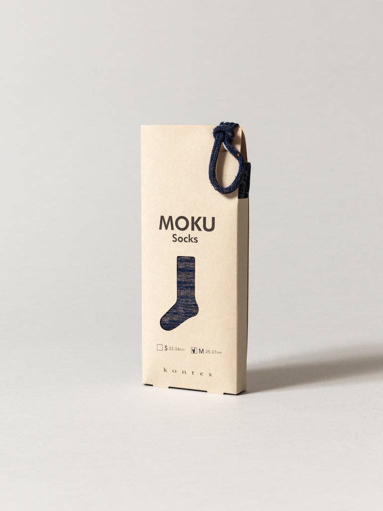 Moku Socks - Marled Navy