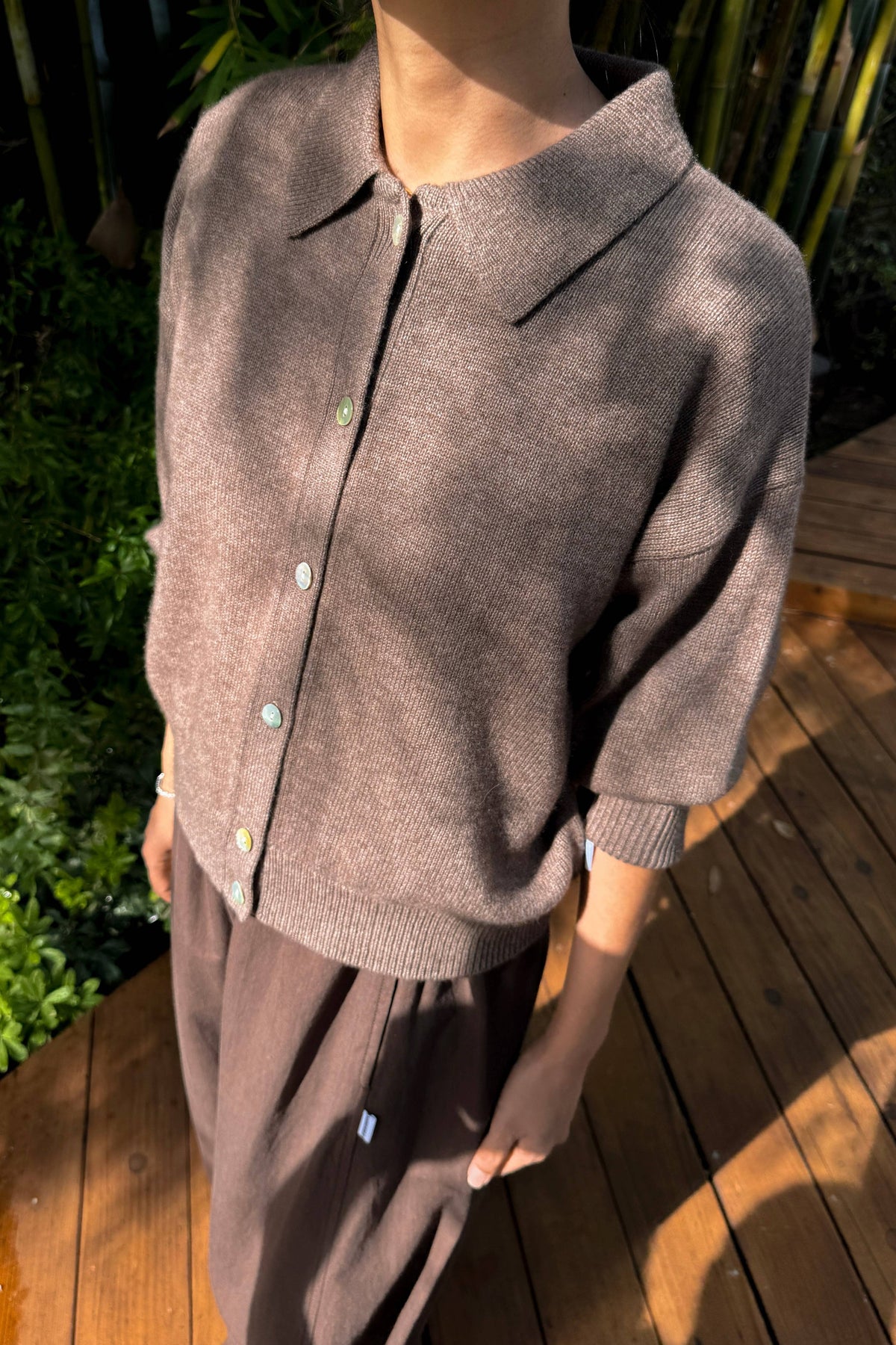 Lou Cashmere Cardigan by Le Bon Shoppe