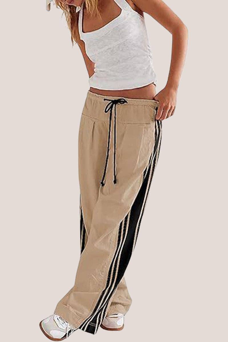 Sporty Side-Striped Pant