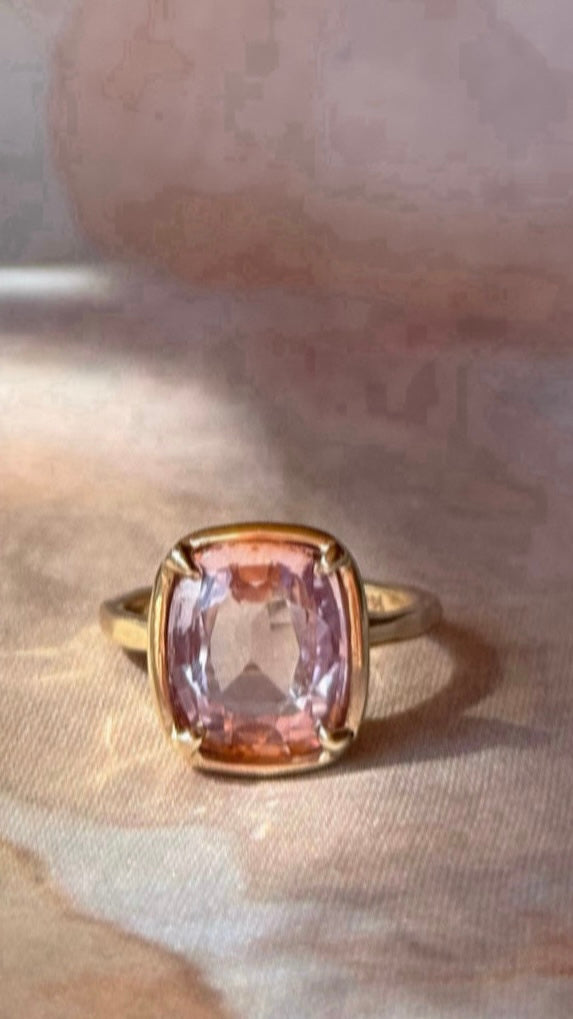 Pink Sapphire Ring by Moonspun