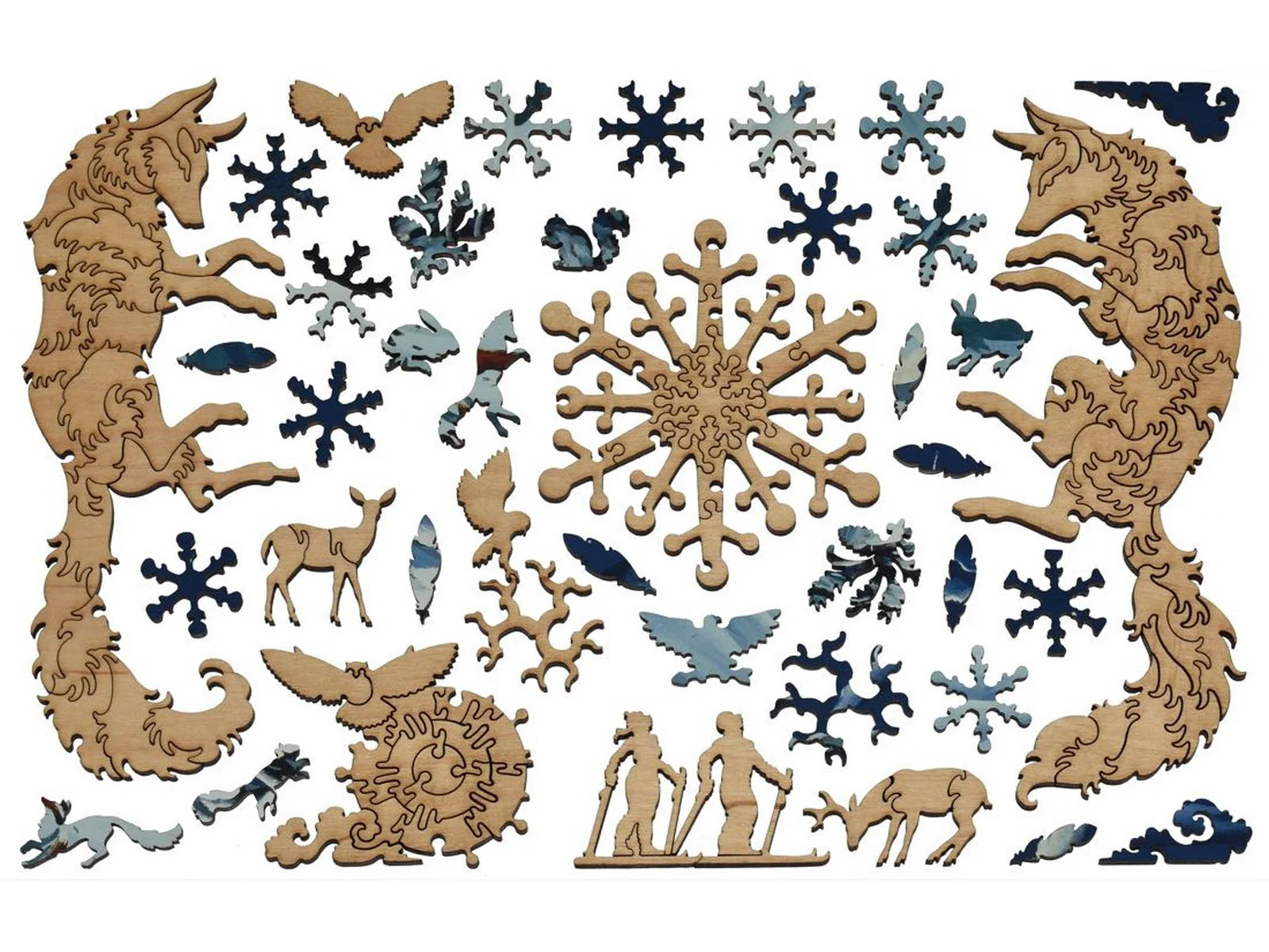 Liberty Puzzles: Foxes in the Moonlight