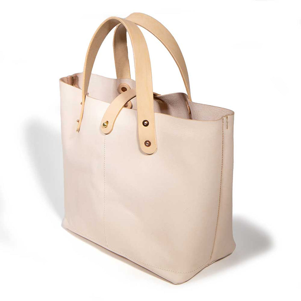 Blonde Leather All Day Mini Tote