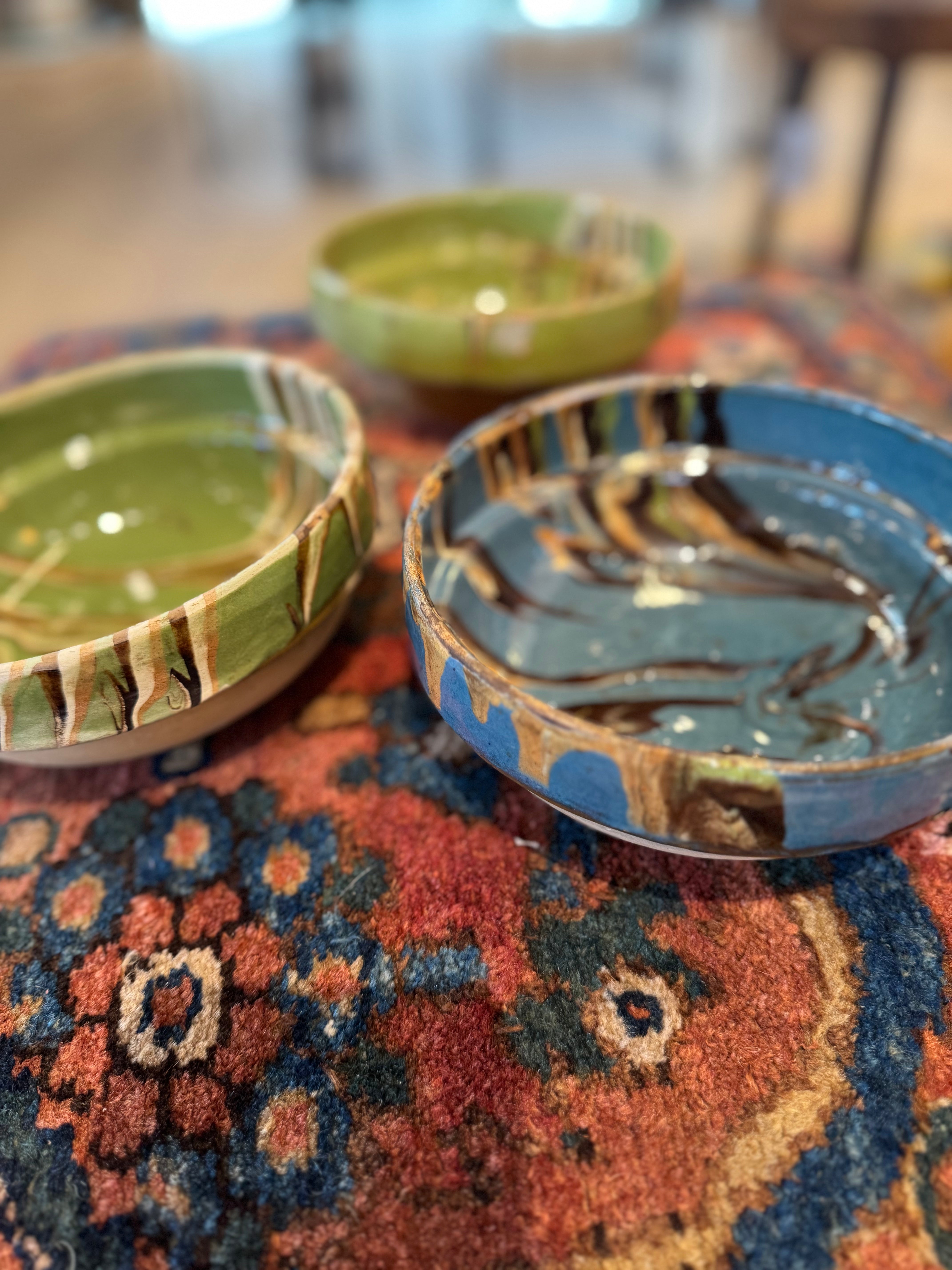 Marbelized Cottage Bowls