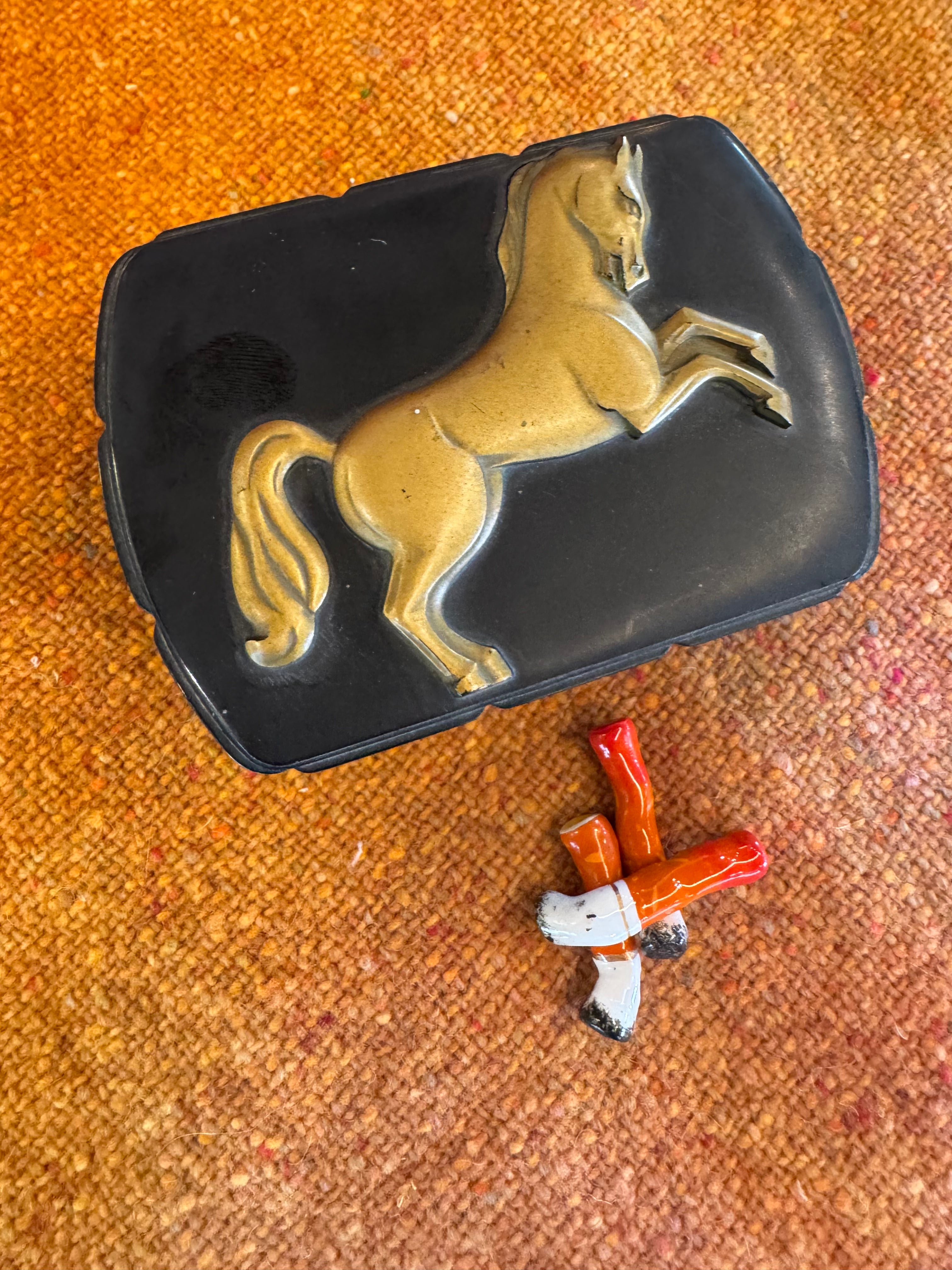 Hickok Bakelite Stash Box w/Horse