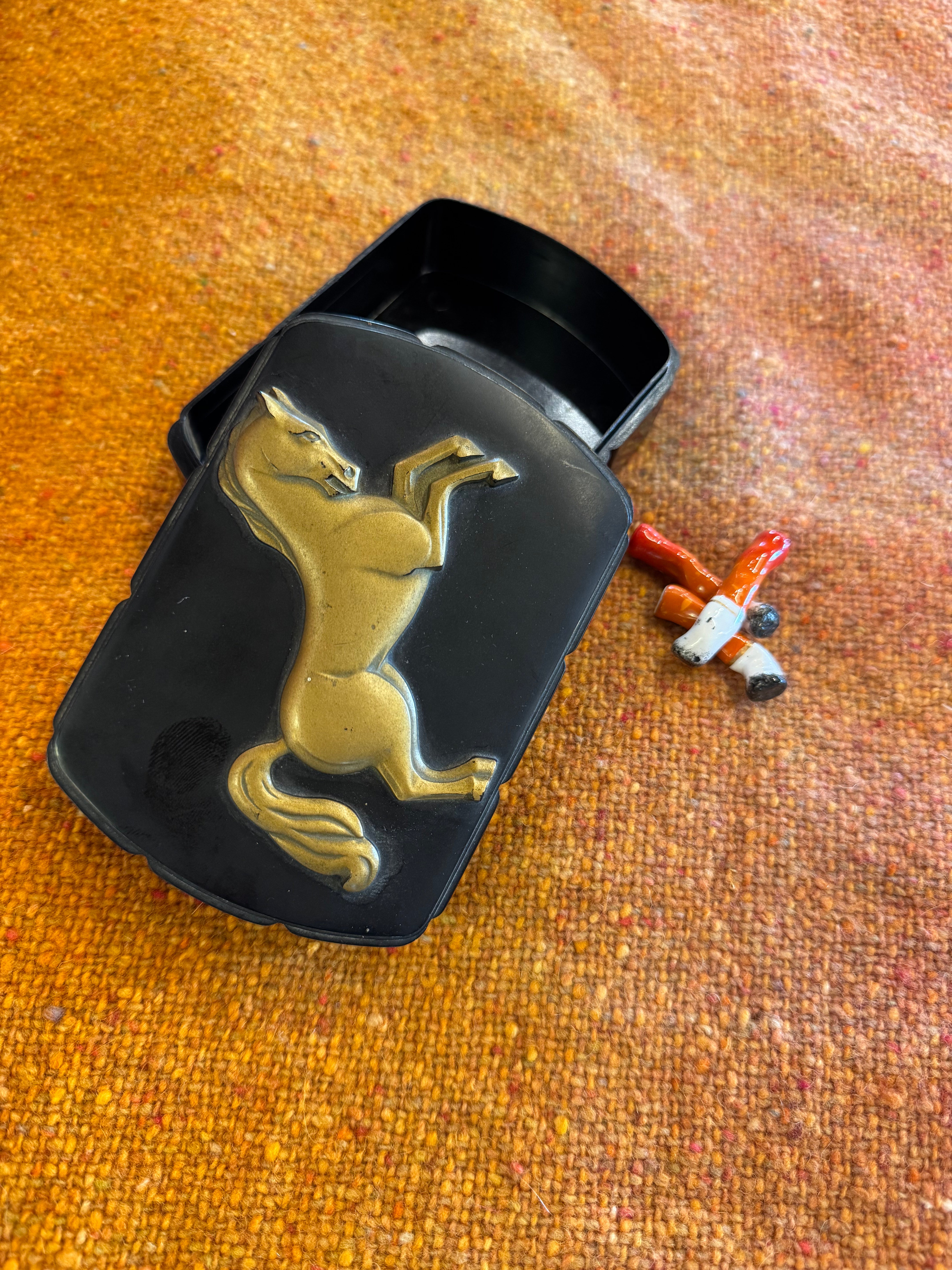 Hickok Bakelite Stash Box w/Horse