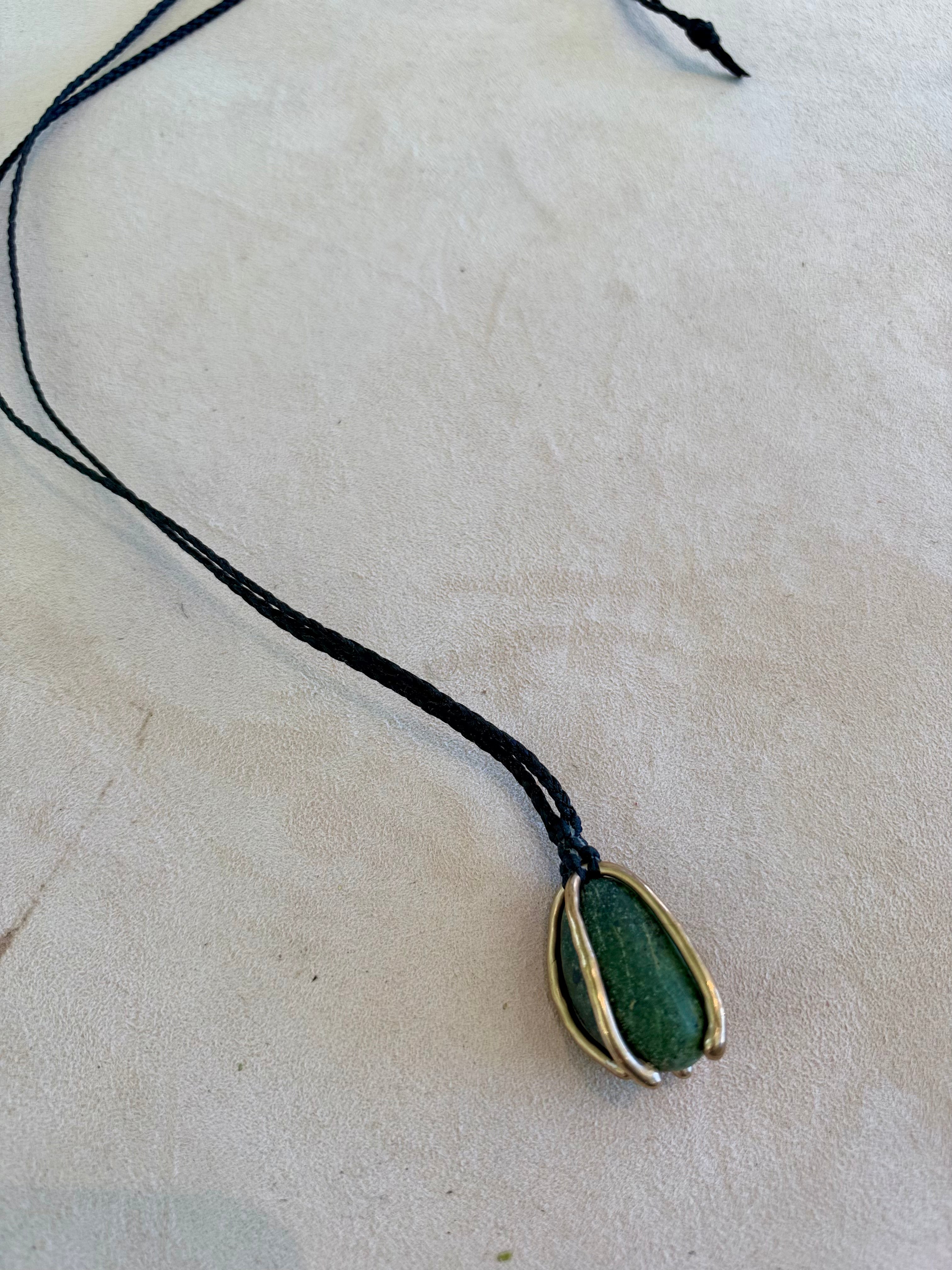 Big Sur Jade Necklace by Carina Schott